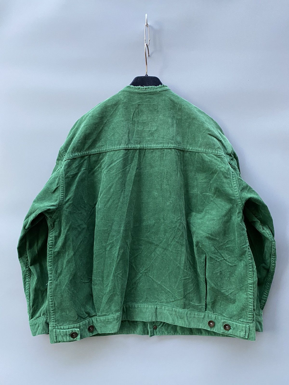 Japanese Brand Niko and.. Corduroy Colarless Trucker Jacket Size US M / EU 48-50 / 2 - 2 Thumbnail