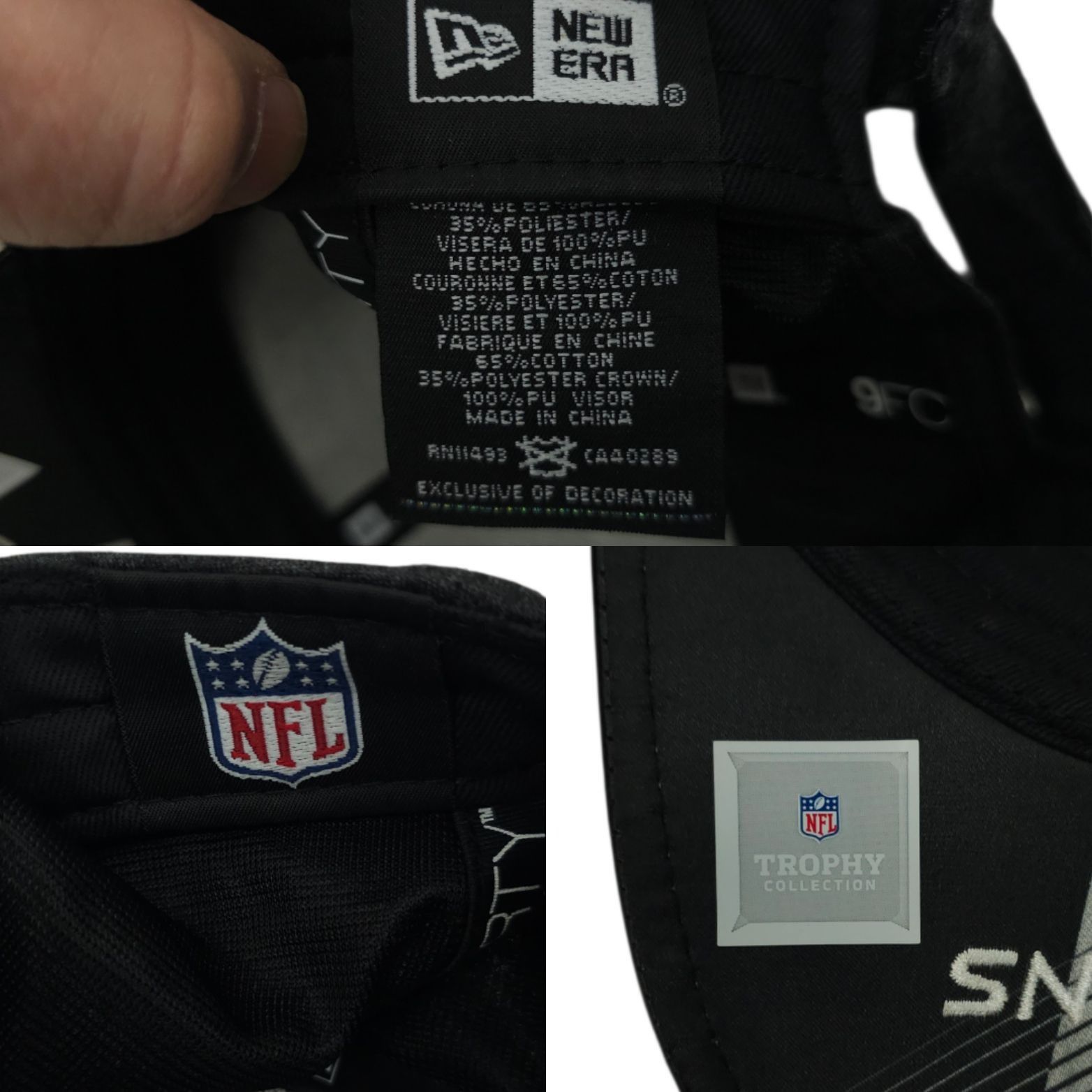 New Era New England Patriots Super Bowl LI Strapback Cap Hat Trophy Size ONE SIZE - 8 Thumbnail