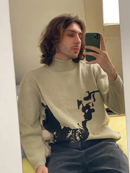 Aran Isles Knitwear Japanese style knitted turtleneck sweater Size US S / EU 44-46 / 1 - 2 Thumbnail