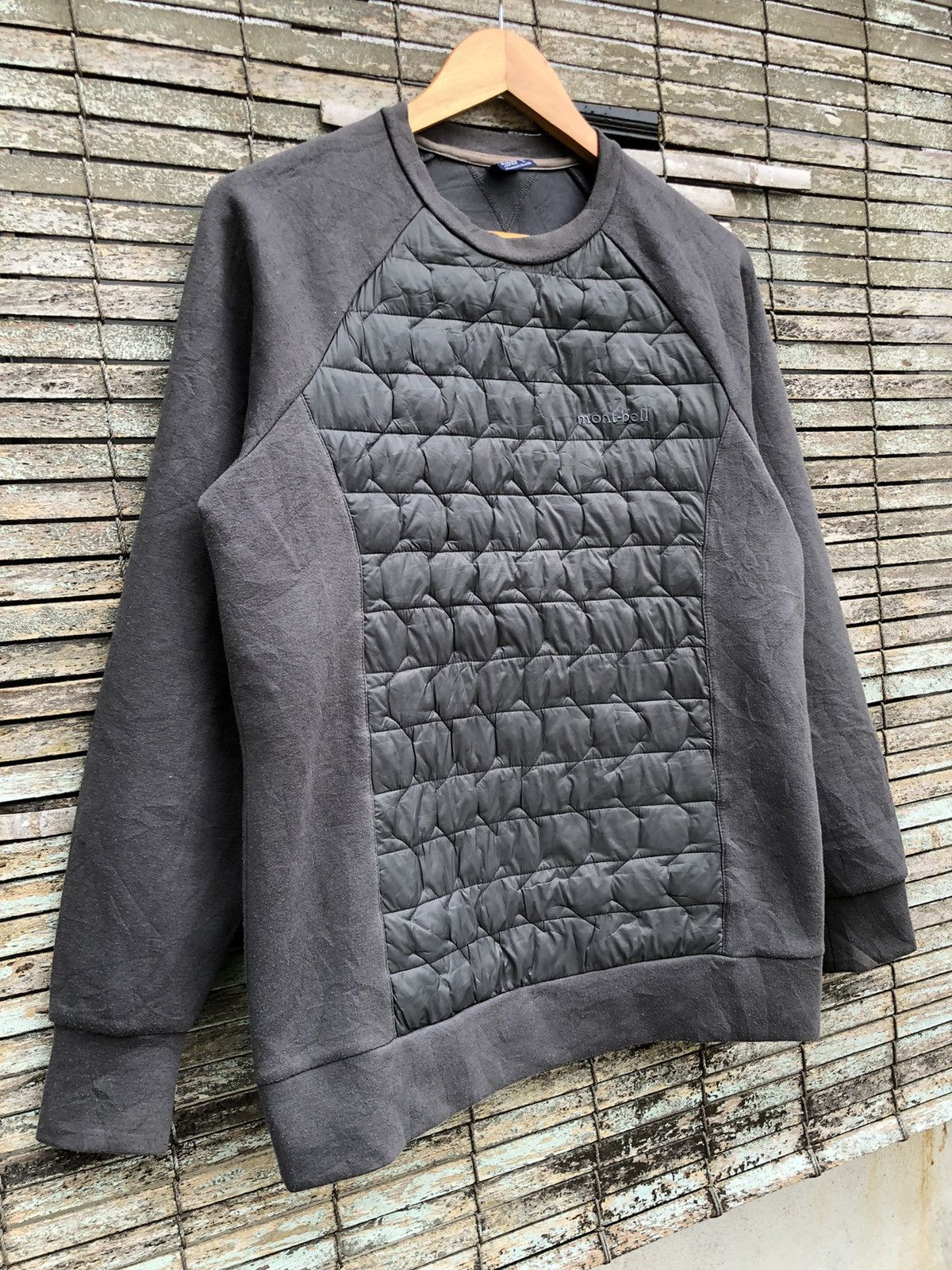 Montbell Vintage 90s Montbell Quilted Crewneck Sweatshirts Size US L / EU 52-54 / 3 - 2 Thumbnail