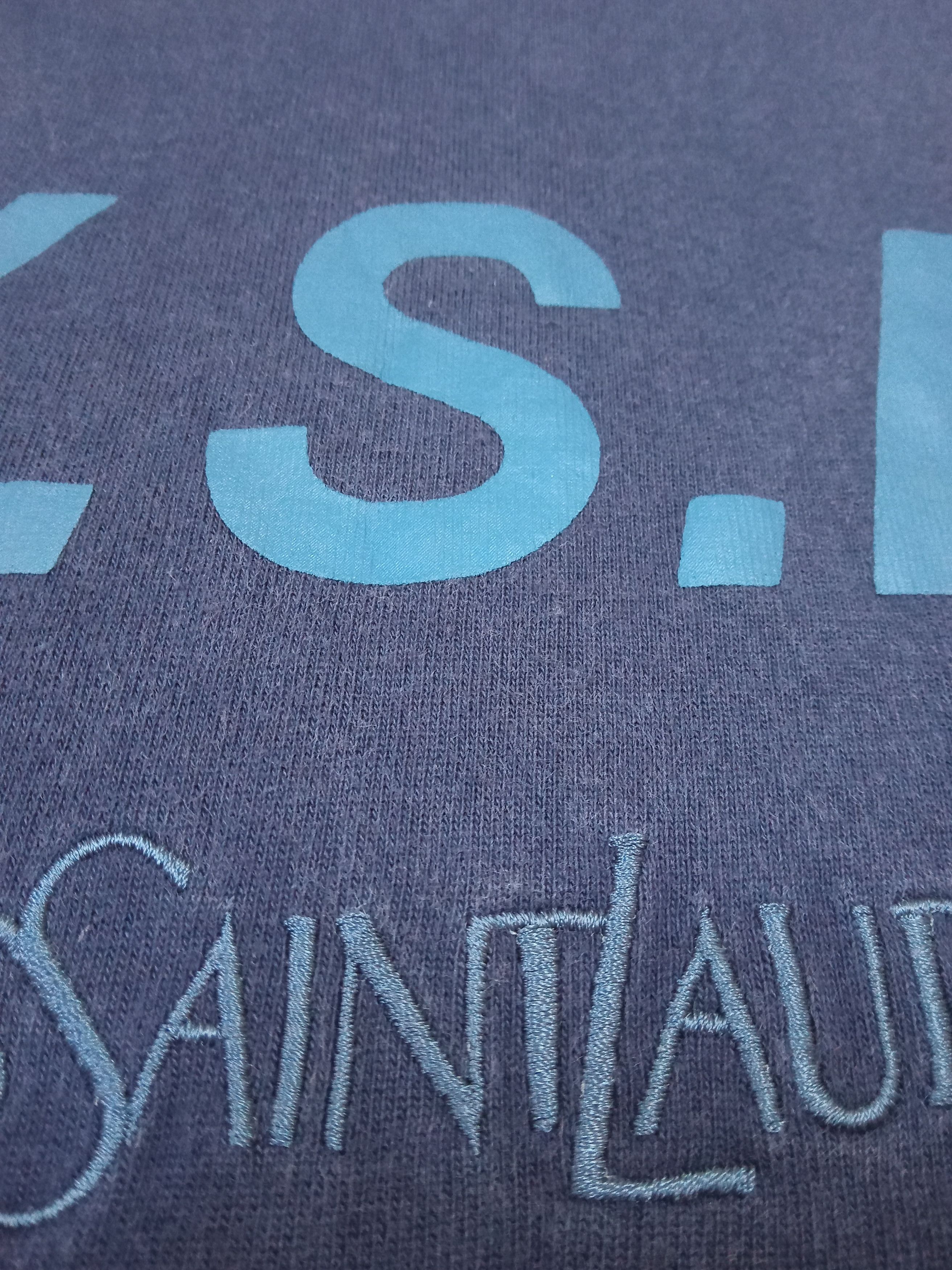 Yves Saint Laurent Yves Saint Laurent Centre Spell Out Vintage T Shirt Size US M / EU 48-50 / 2 - 6 Thumbnail