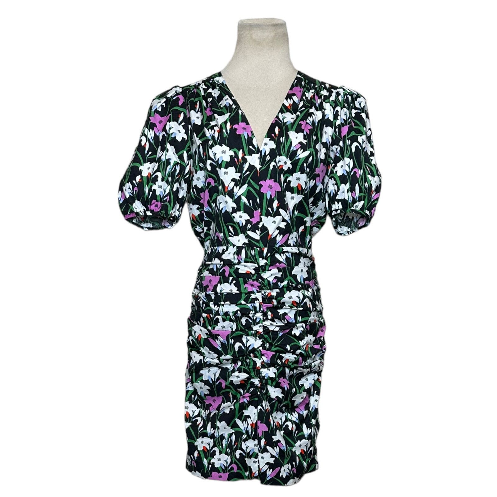 Veronica Beard Veronica Beard Janis Floral Ruched Mini Dress size 2 Size S / US 4 / IT 40 - 1 Thumbnail