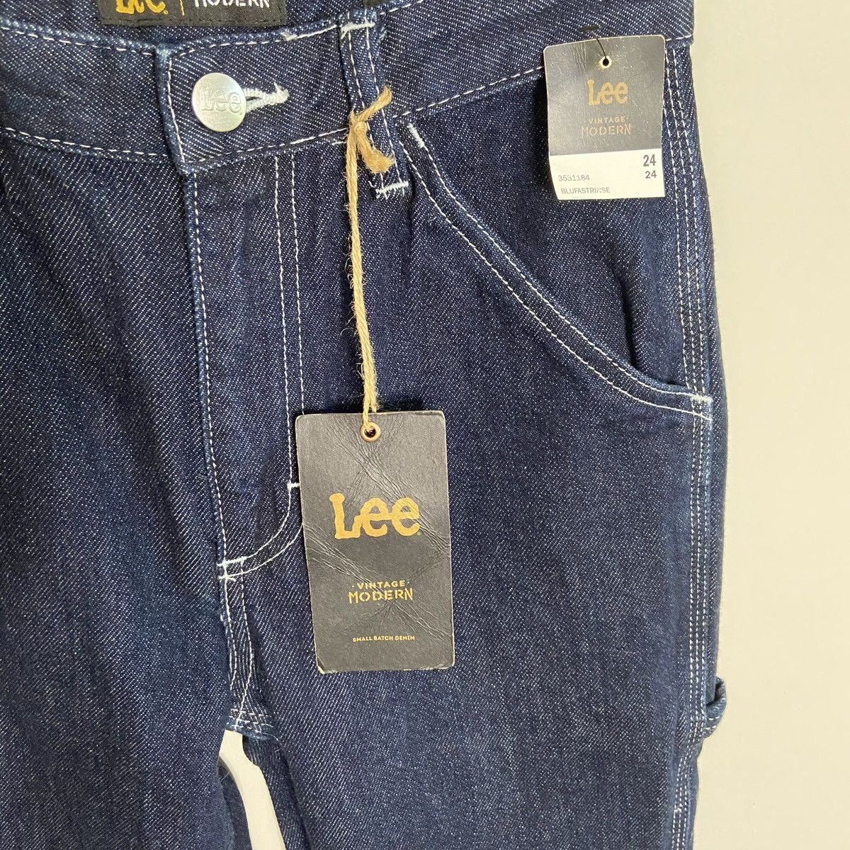 Lee NWT Lee Dark Denim Straight Leg Carpenter Jean Size 24" / US 00 / IT 34 - 3 Thumbnail