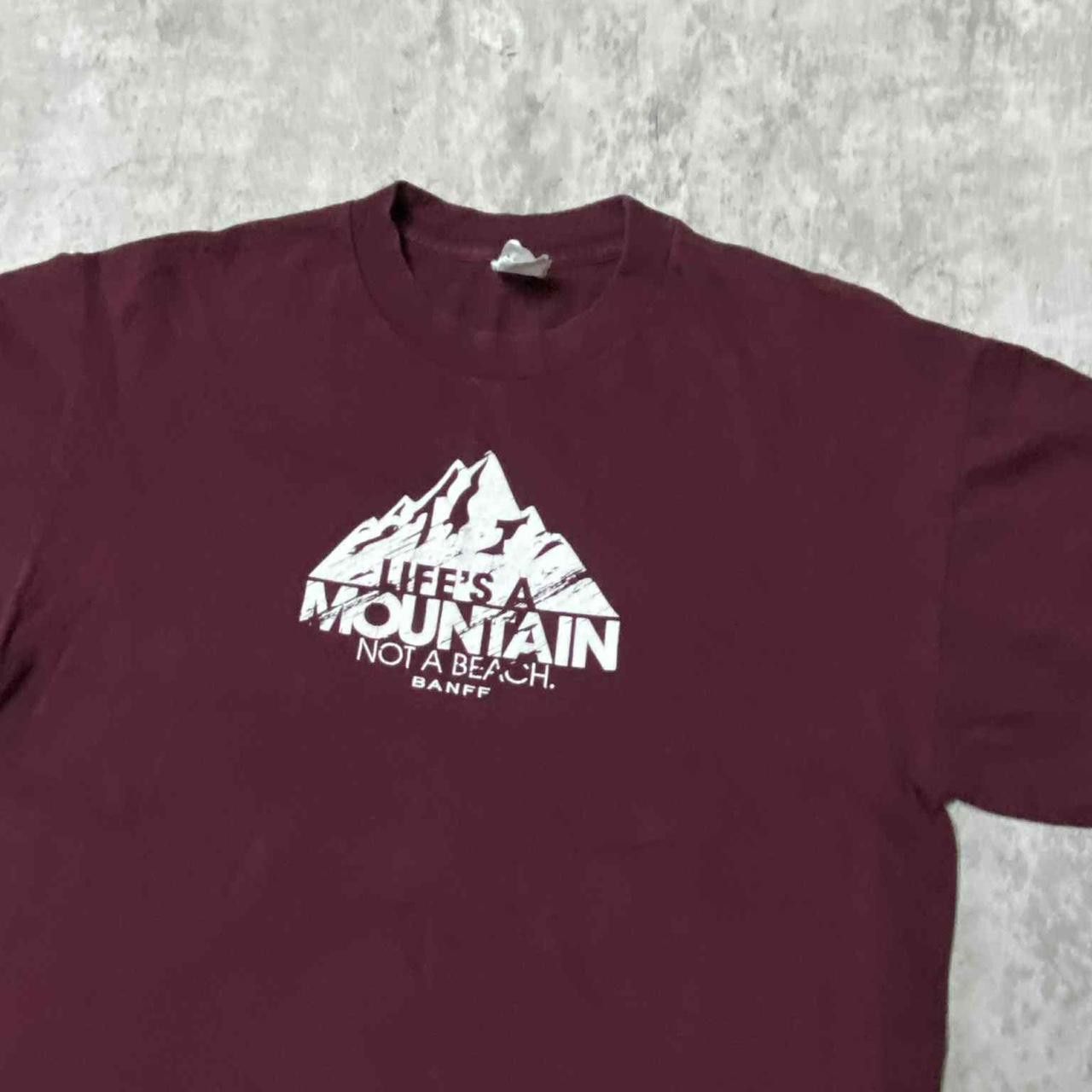 Other Burgundy and white Life's A Mountain Toosh Beach T-Shirt Size US L / EU 52-54 / 3 - 2 Thumbnail