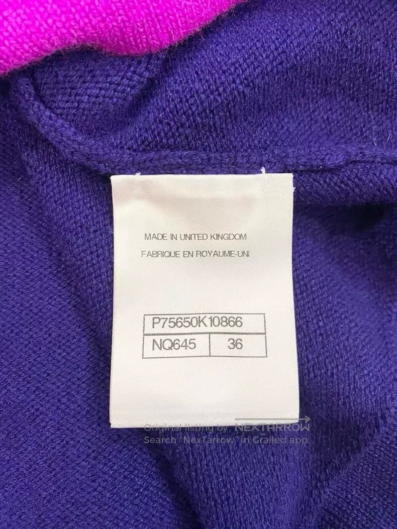 Chanel Chanel Cashmere colour-blocked knitted short sleeves Size XS / US 0-2 / IT 36-38 - 6 Thumbnail