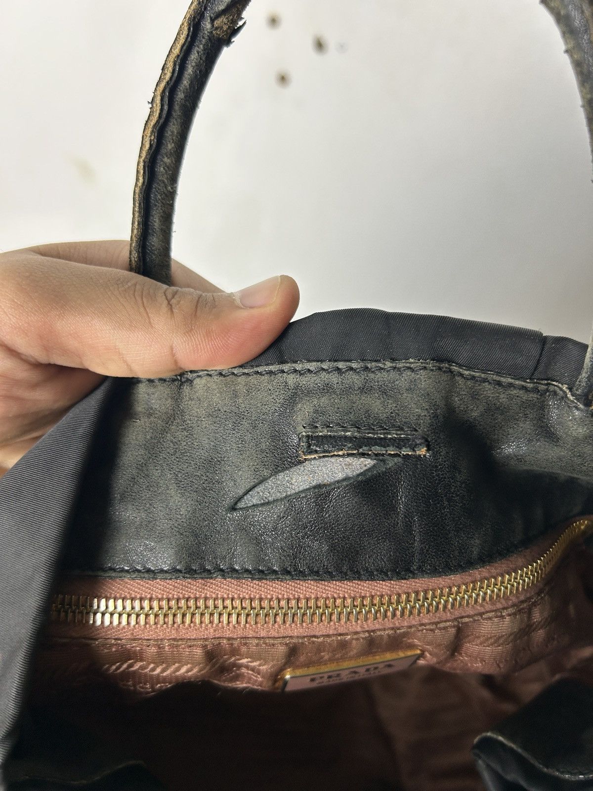 Prada Vintage Prada black ribbon tote bag Size ONE SIZE - 7 Thumbnail