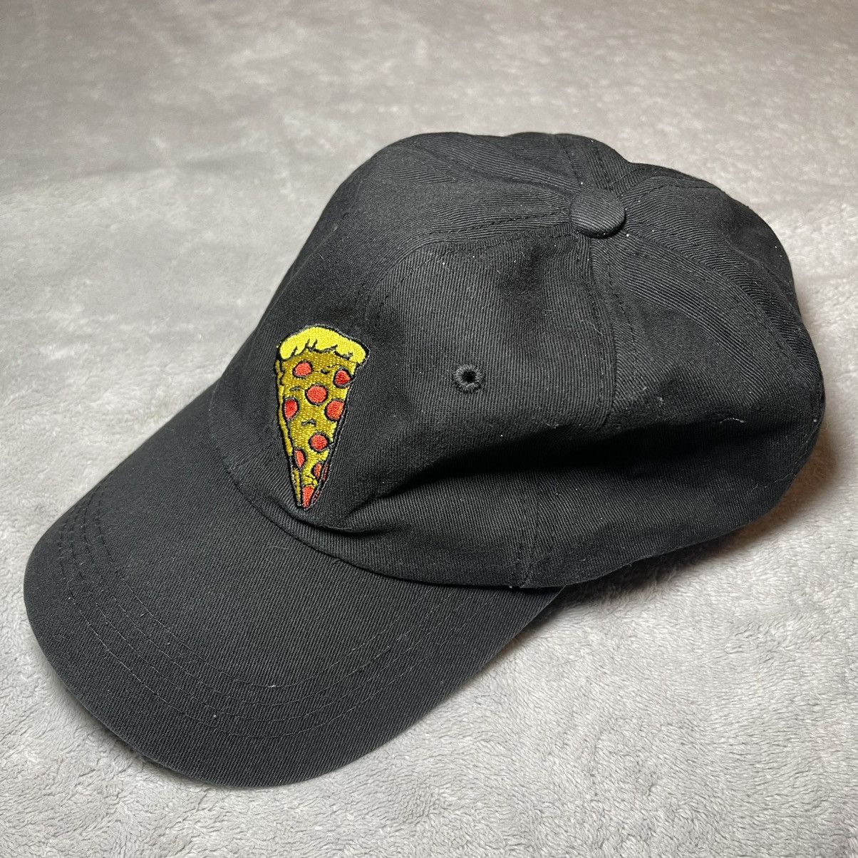 Other Pizza Slice Embroidered Black Hat Adjustable Baseball Cap Size ONE SIZE - 6 Thumbnail