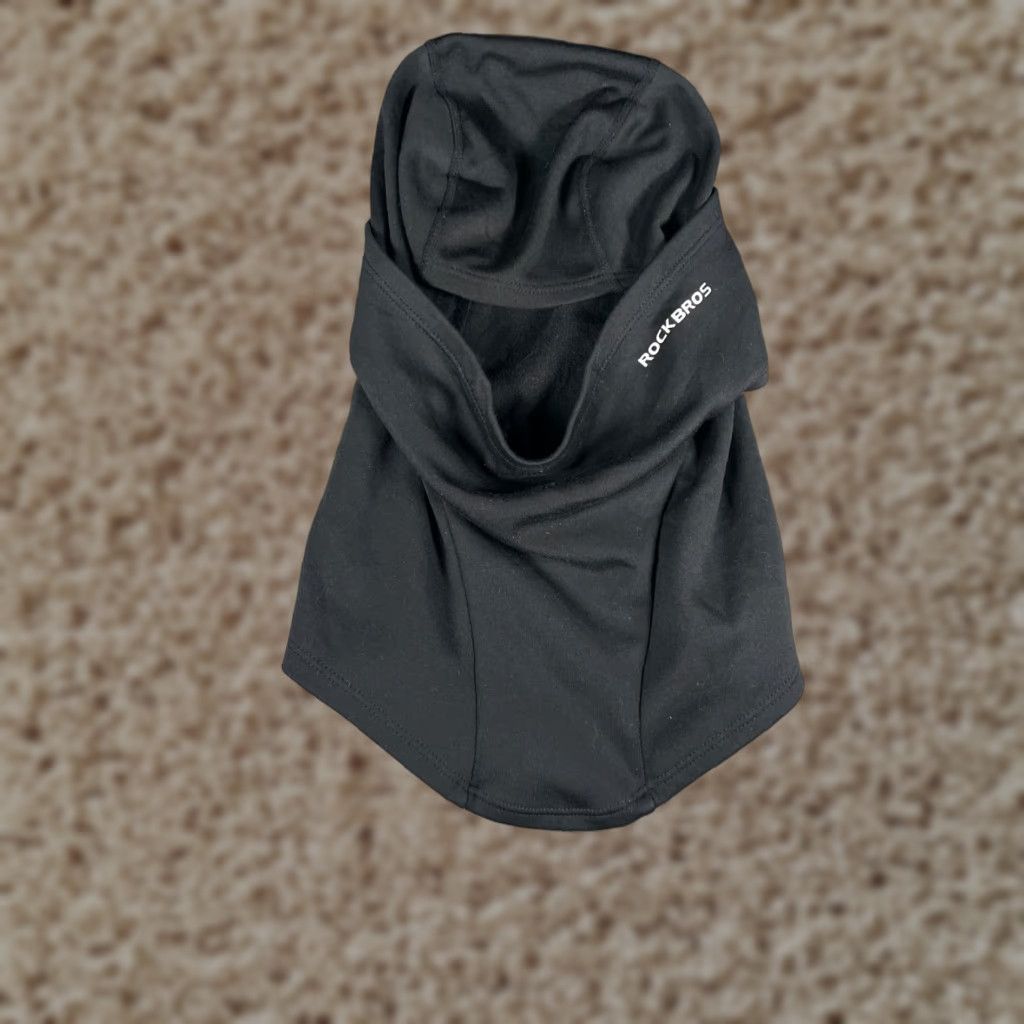 Vintage RockBros Balaclava Hat/Cap One Size Black Polyester Fleece Lightweight Outdoor Ski Cycling Adult Men Winter Gear Size ONE SIZE - 1 Thumbnail