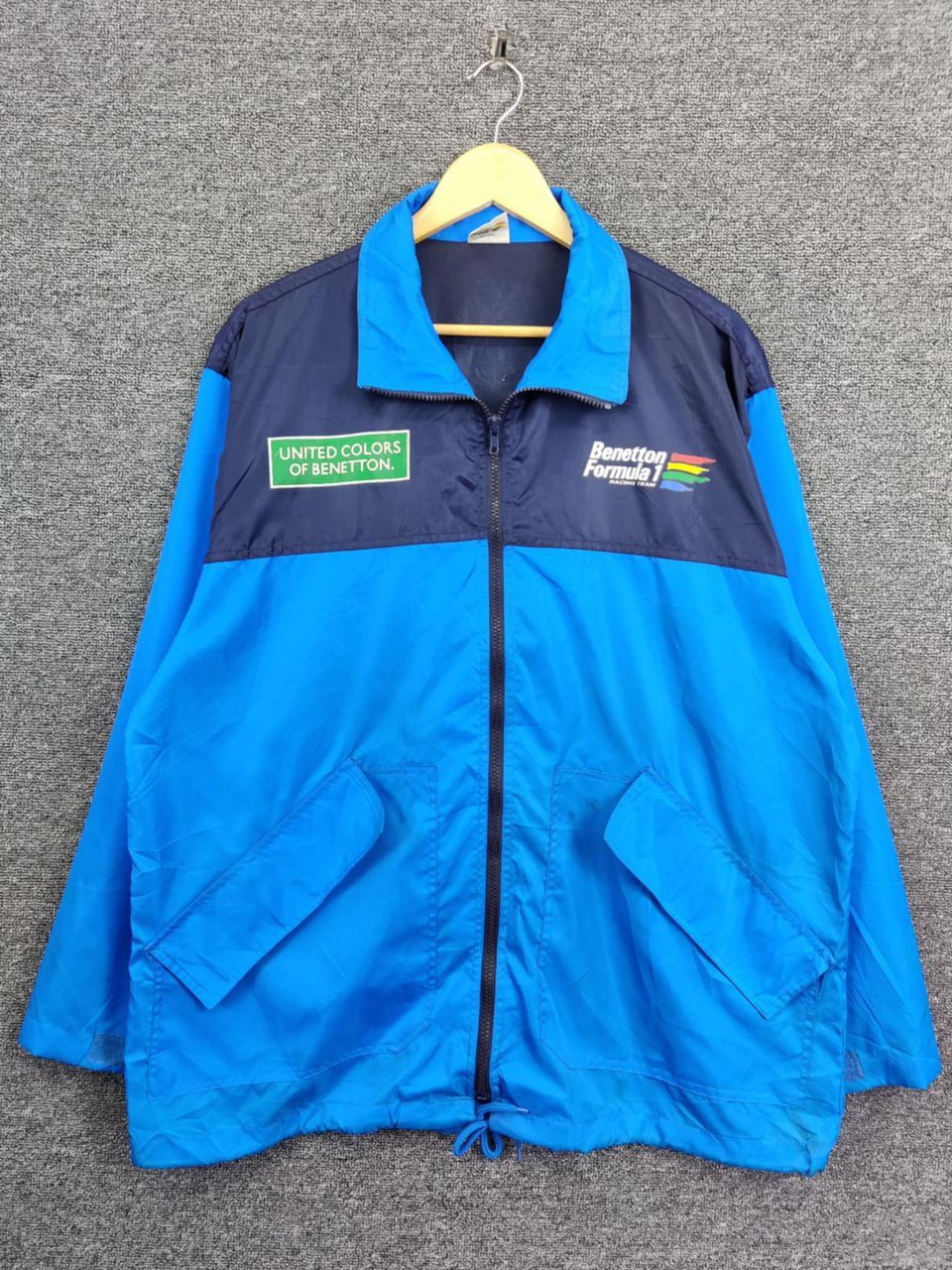 Benetton Vintage Benetton Formula 1 Big Logo Coach Jacket Size US XL / EU 56 / 4 - 3 Thumbnail