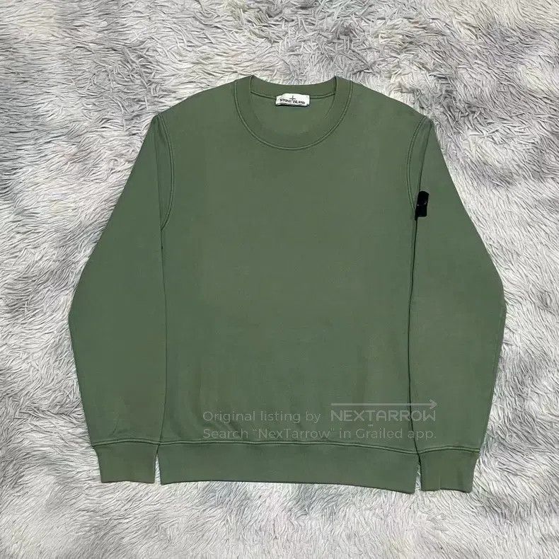 Stone Island Stone Island Round neck sweater basic sweater green L code Size US L / EU 52-54 / 3 - 1 Thumbnail