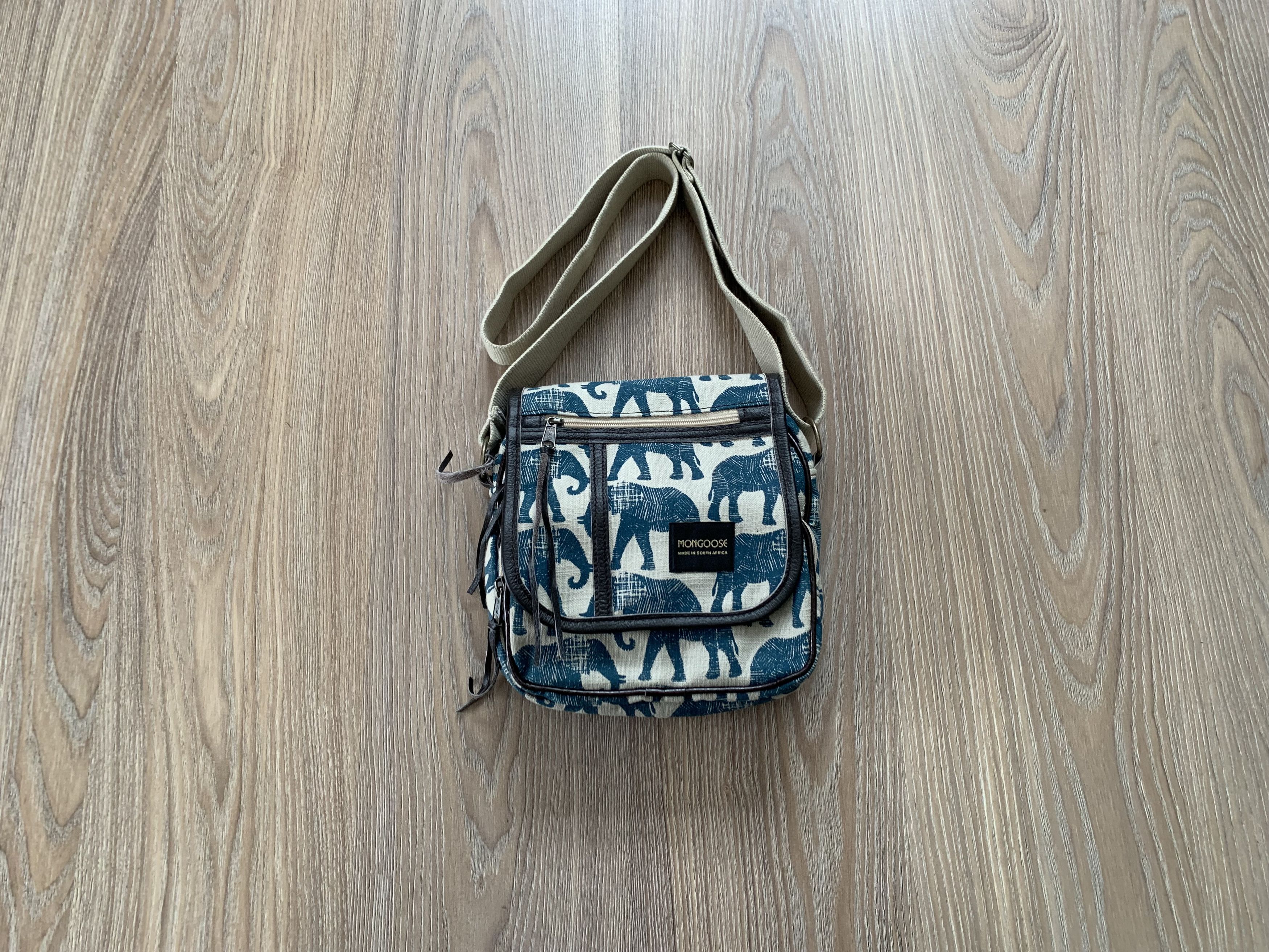 Hand Made Mongoose Flip Over Bag