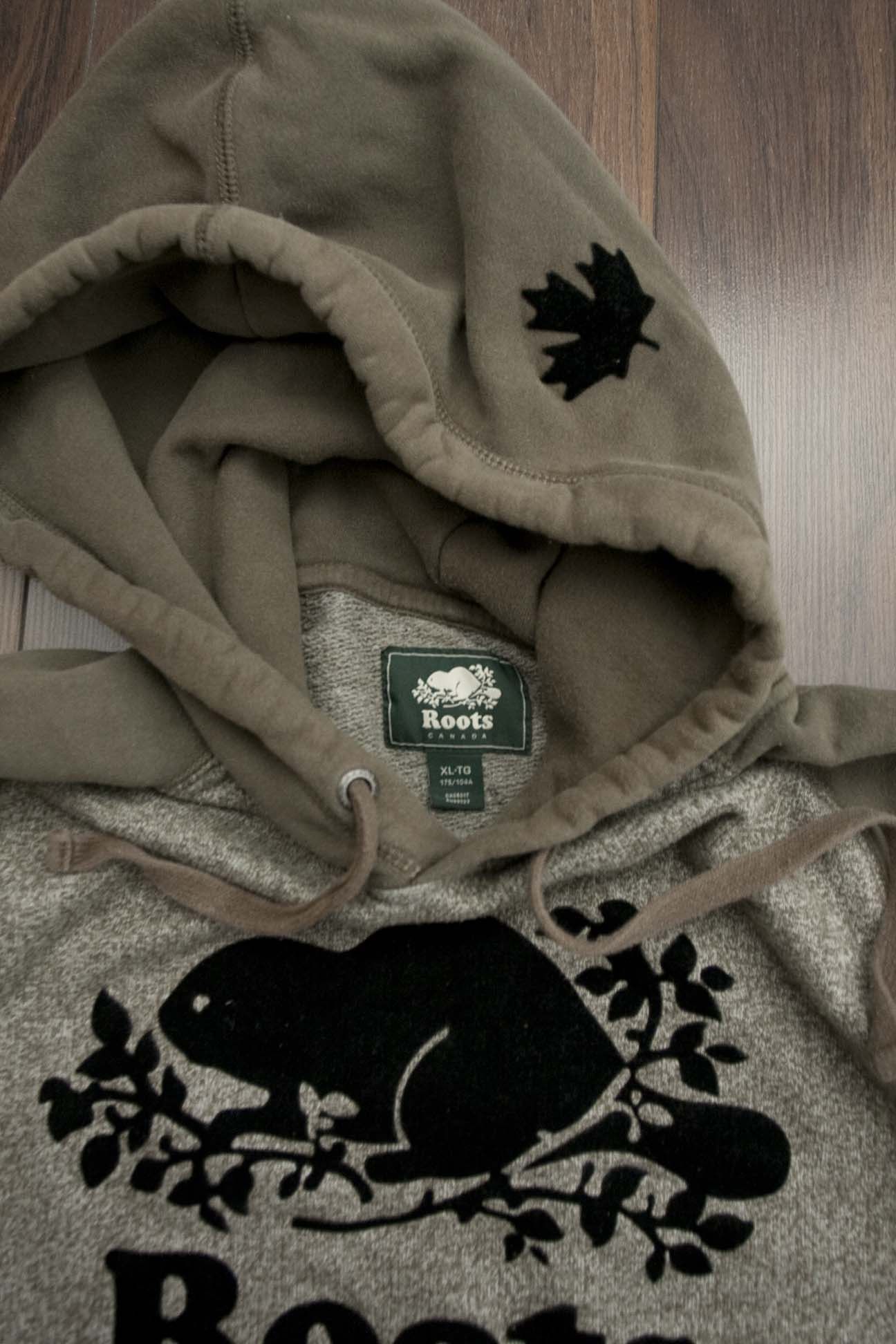 Roots Roots Canada Hoodie Size XL Green / Gray Size US XL / EU 56 / 4 - 2 Thumbnail