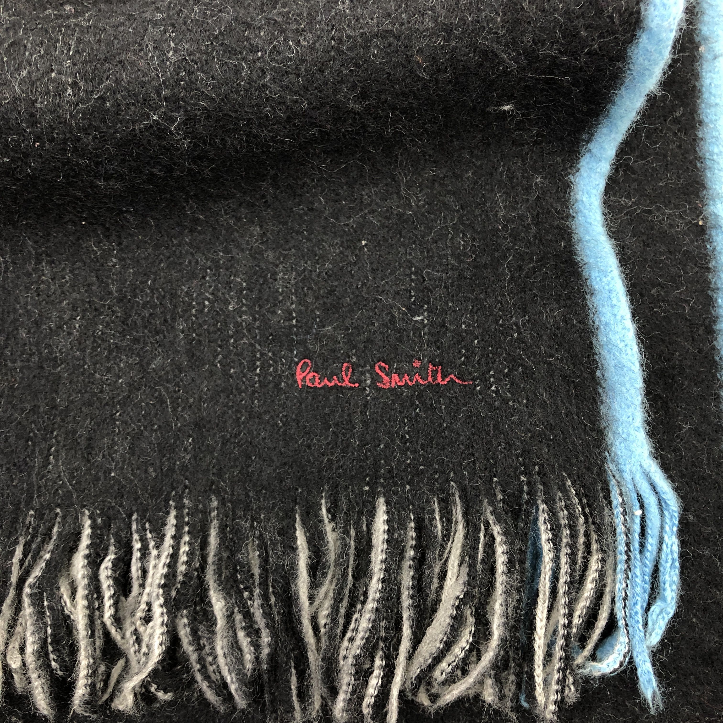 Paul Smith Vintage Paul Smith Scarf Muffler Knit Wool Cashmere Scarves Size ONE SIZE - 4 Thumbnail