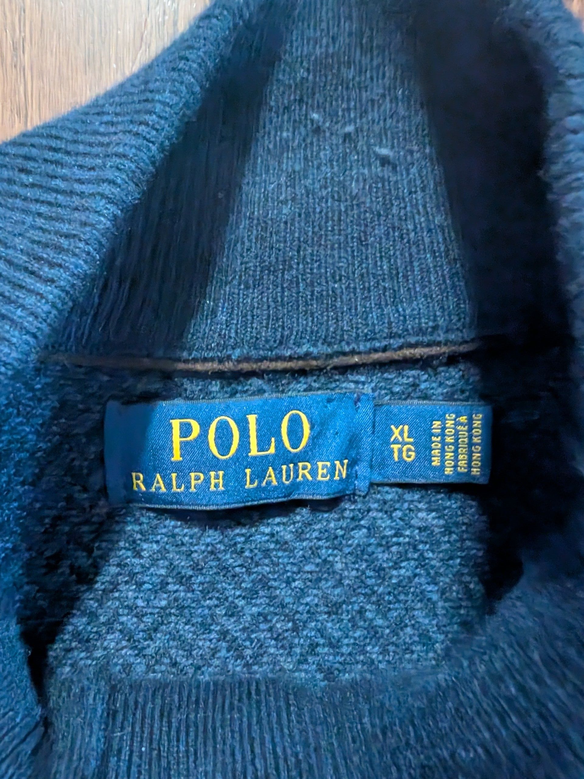 Polo Ralph Lauren Polo Ralph Lauren Merino Wool Herringbone Sweater Sz XL Size US XL / EU 56 / 4 - 3 Thumbnail