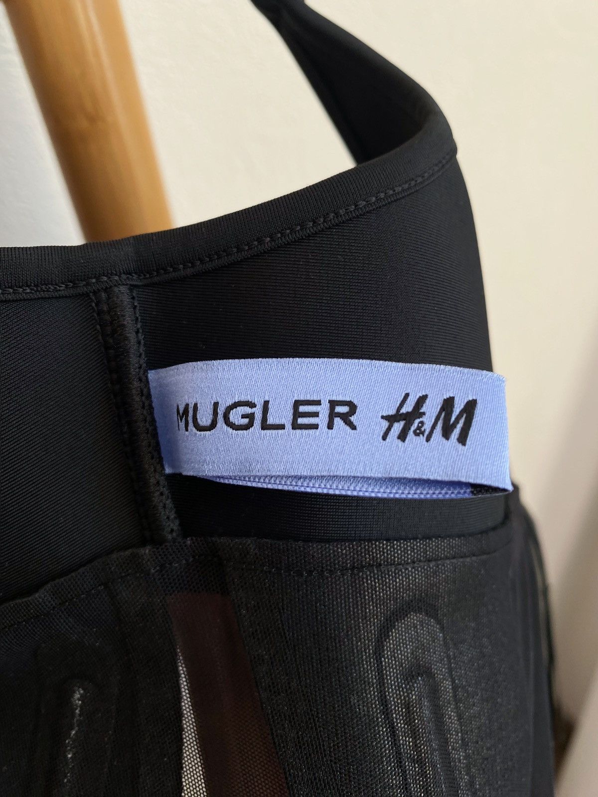 H&M × Mugler × Thierry Mugler Mugler x H&M Mesh-Paneled Corset Top Black Size L Size L / US 10 / IT 46 - 13 Thumbnail
