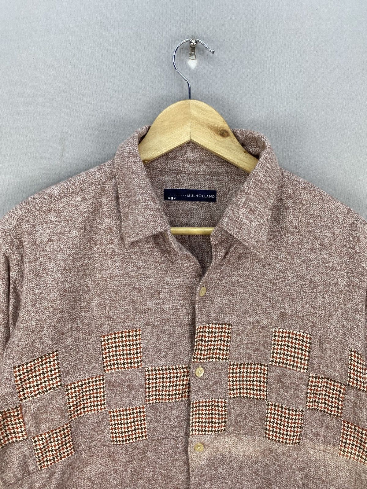 Flannel Mulholland Houndstooth Patchwork Flannel Shirt Size US M / EU 48-50 / 2 - 7 Thumbnail