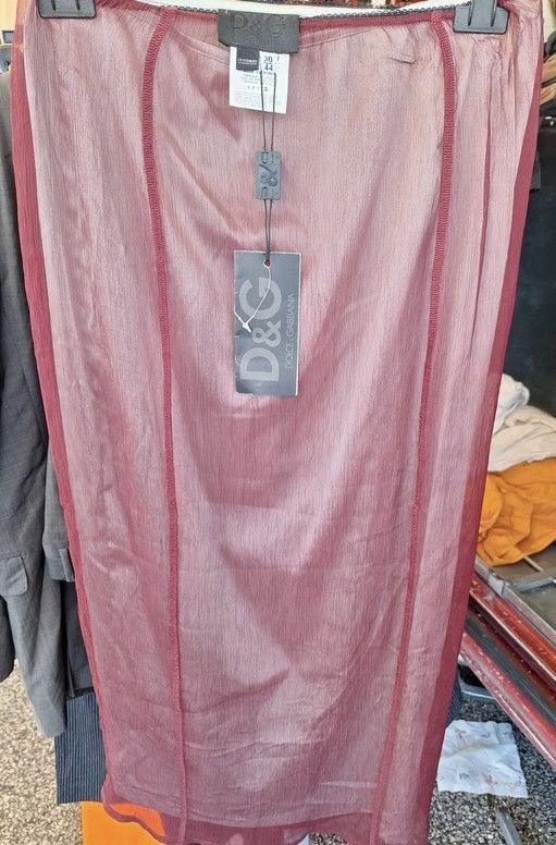 image of Dolce Gabbana Midi Skirt Pink Y2K Sexy Dg Vintage, Women's (Size 30)