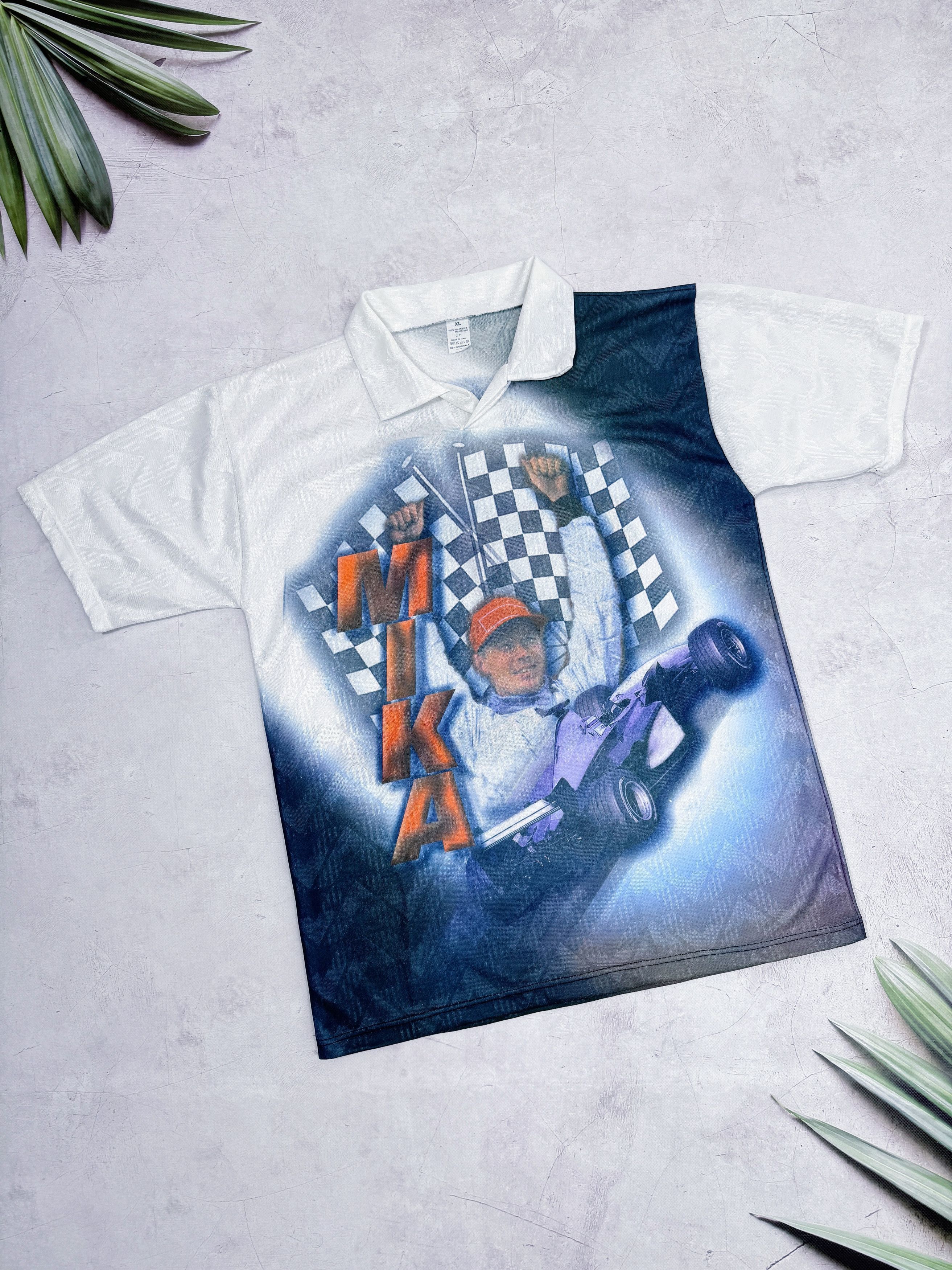 Formula 1 × Vintage Vintage Mika Kakkinen T-Shirt Formula1 Racing Size US M / EU 48-50 / 2 - 2 Thumbnail