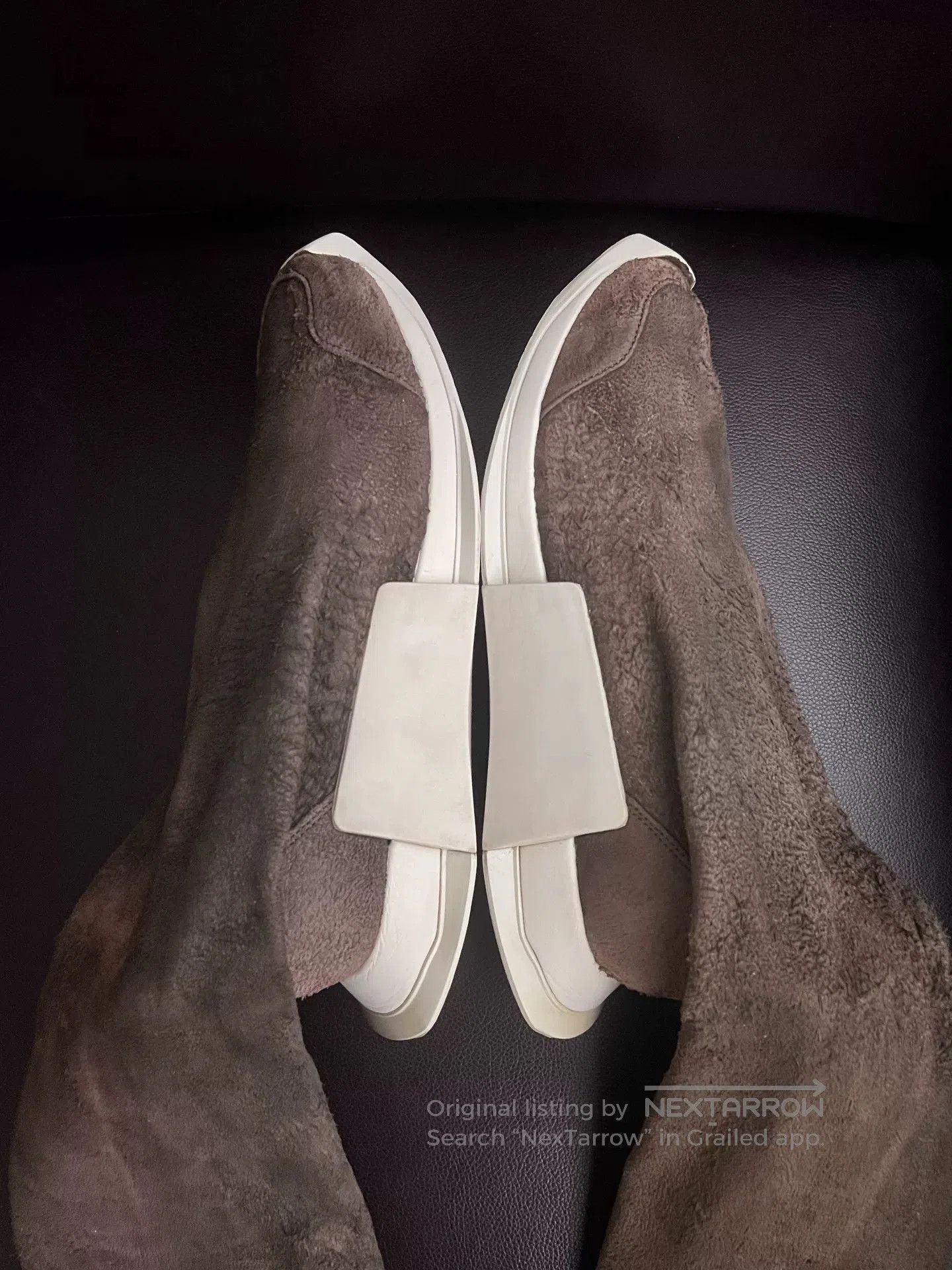 Rick Owens Rick Owens Glitter Suede High-Top Boots. Size US 11 / EU 44 - 2 Thumbnail