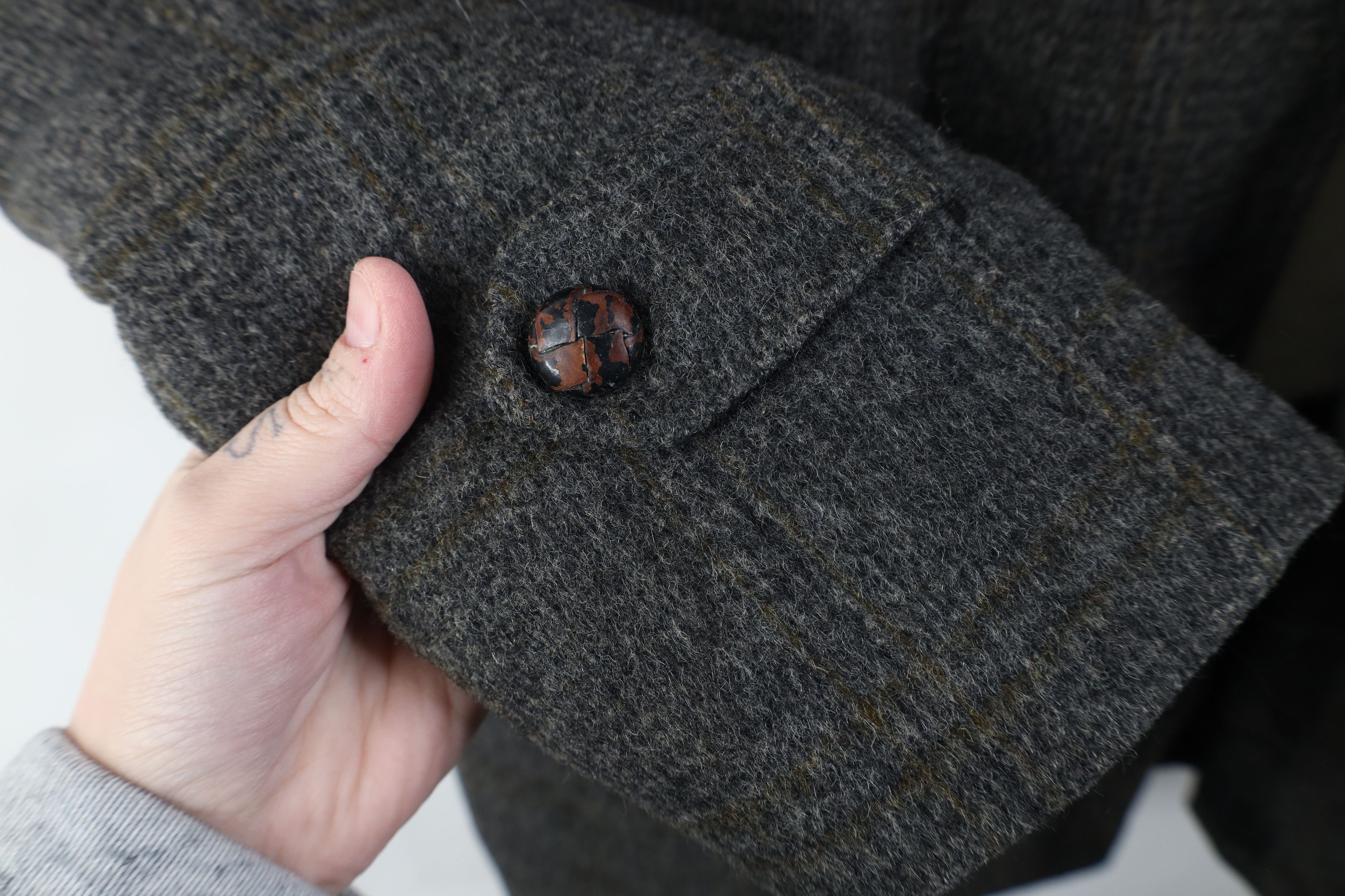 Vintage Vintage 50s Rockabilly Fleece Lined Wool Jacket Coat USA Size US XL / EU 56 / 4 - 7 Thumbnail