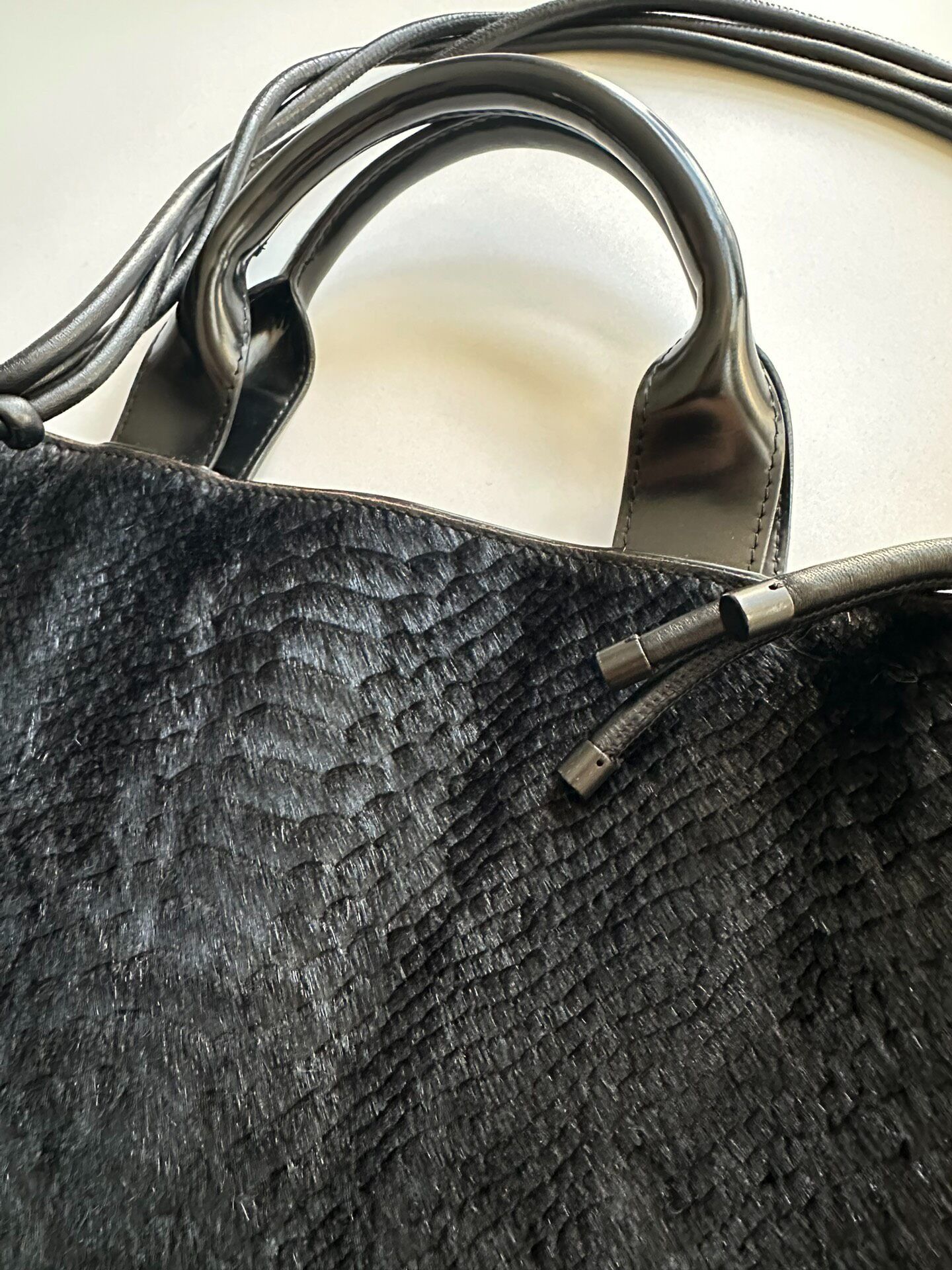Dries Van Noten DRIES VAN NOTEN Hair and fur shoulder bag| Size ONE SIZE - 8 Thumbnail