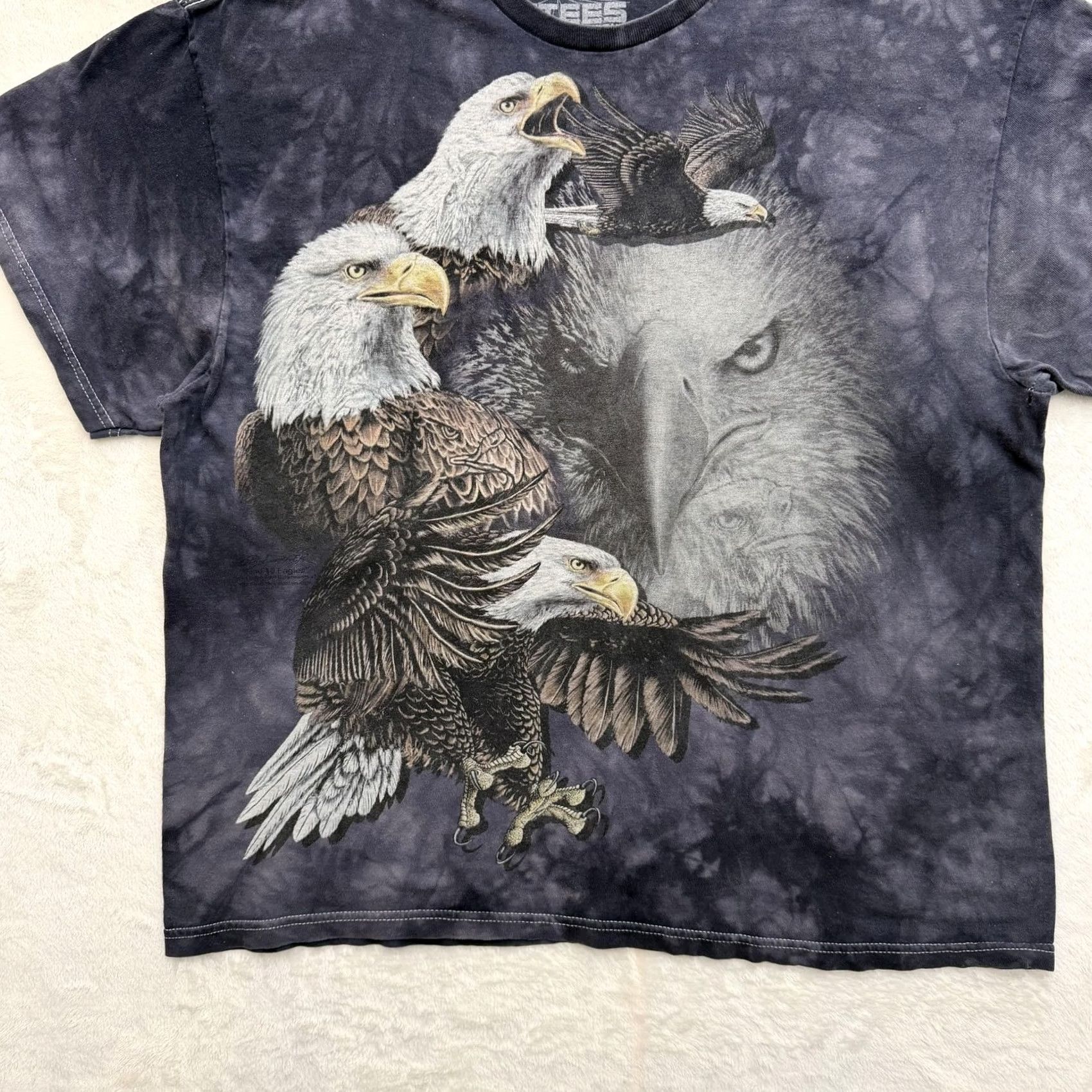 The Mountain VINTAGE The Mountain Shirt Mens XL Black Tie Dye Bald Eagle Graphic Patriotic USA Barking? Size US XL / EU 56 / 4 - 6 Thumbnail