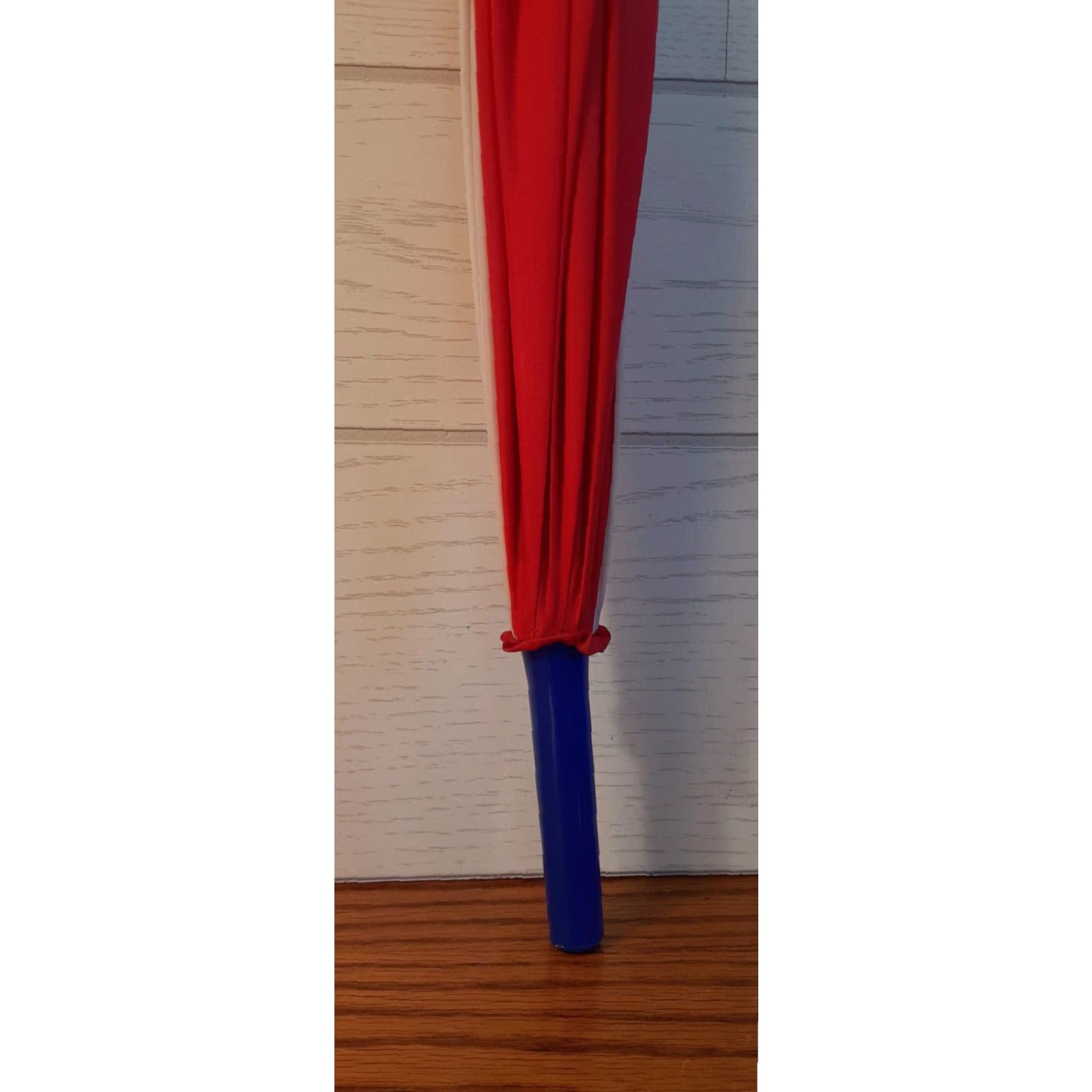Vintage VINTAGE Estee Lauder Umbrella Women Umbrella Windproof Fashion 3 Feet Long 3 Foot Diameter Red White Blue Buttons Marks Size ONE SIZE - 3 Thumbnail