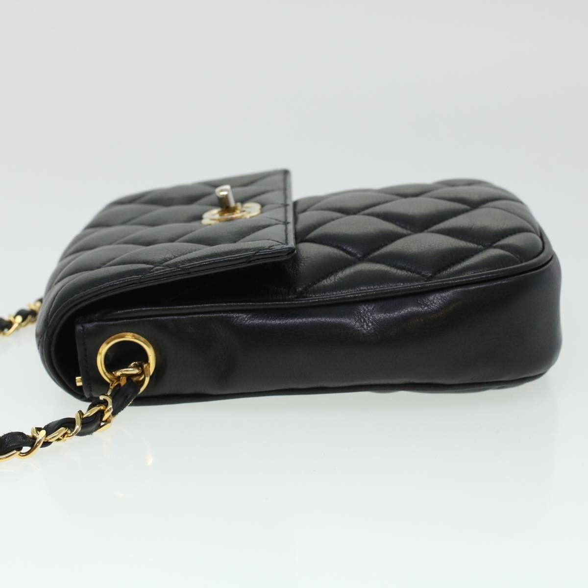 Chanel CHANEL Matelasse Turn Lock Chain Shoulder Bag Lamb Skin Size ONE SIZE - 3 Thumbnail