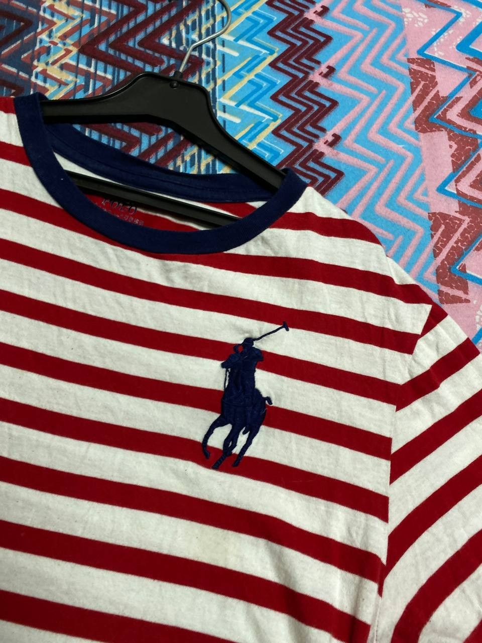 Polo Ralph Lauren Vintage Polo Ralph Lauren Stripped Short Sleeve tee Size US S / EU 44-46 / 1 - 18 Thumbnail