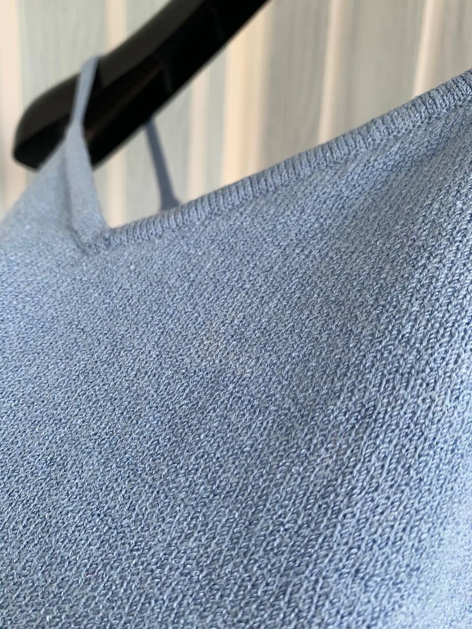 Designer × St. John Vintage St. John USA Women Blue Knit Wool Spaghetti Tank Top Size S / US 4 / IT 40 - 18 Thumbnail