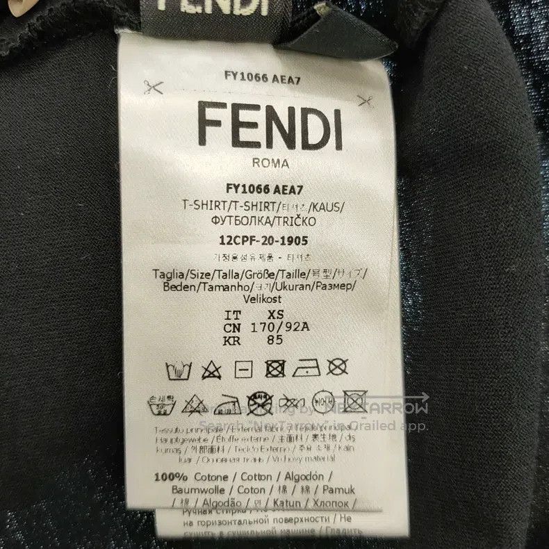 Other Fendi Men's casual short-sleeve T-shirt, black Size US XS / EU 42 / 0 - 5 Thumbnail