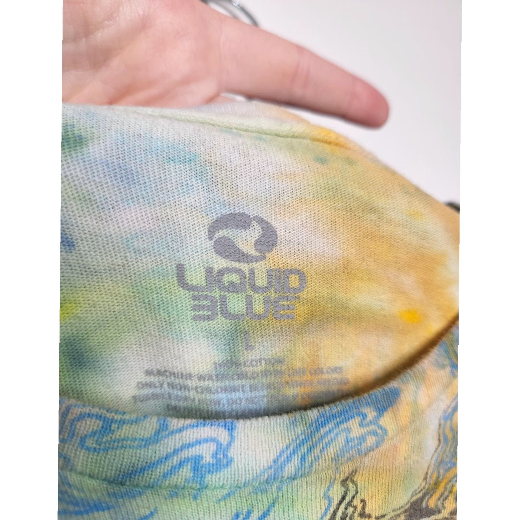 Liquid Blue Liquid Blue Tiger Tie Dye Shirt Large L Unisex Adults Blue 2017 Y2K Nature Earth Art Classic Size US L / EU 52-54 / 3 - 7 Thumbnail
