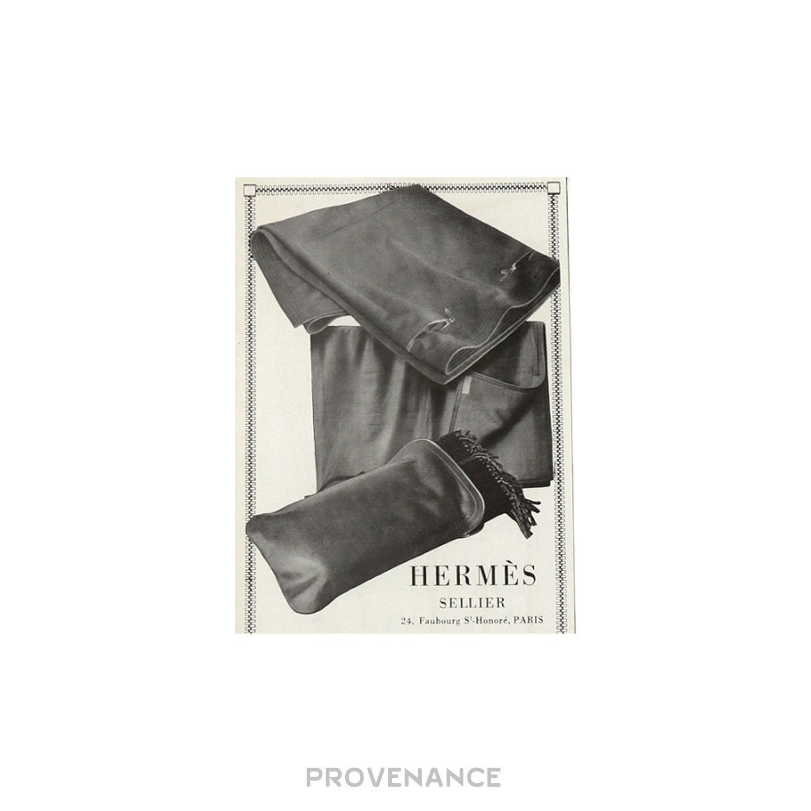 Hermes 🔴 Hermes Antique Vintage Newsprint Ad - HERMÈS SELLIER IV Size ONE SIZE - 5 Thumbnail