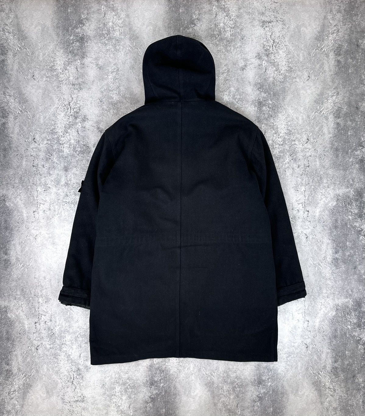 Massimo Osti Vintage 1998 Stone Island Archival Wool Hooded Long Coat Size US XL / EU 56 / 4 - 2 Thumbnail