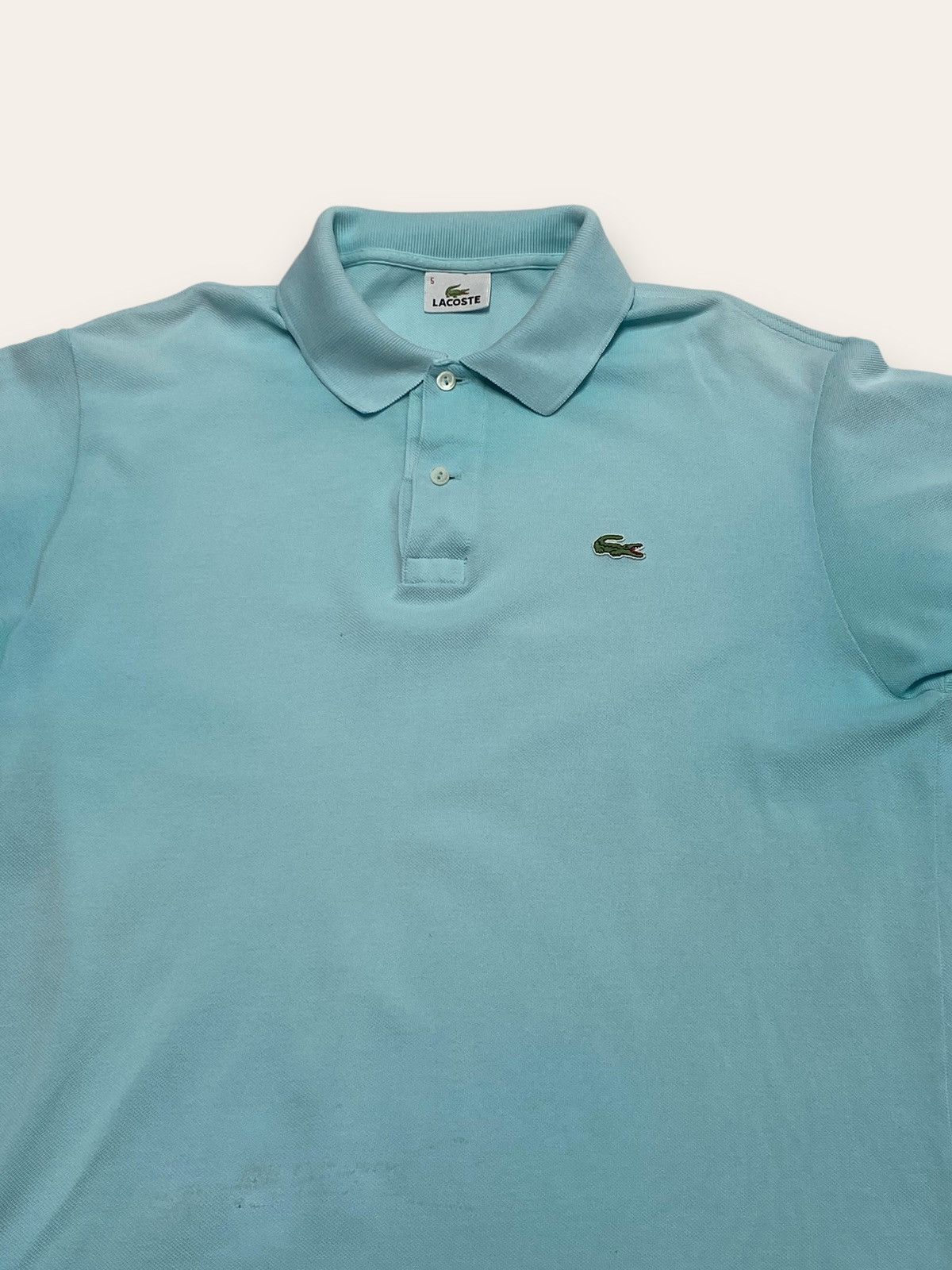 Lacoste Vintage LACOSTE Tiffany Colour Polo Shirt Y2K Size US L / EU 52-54 / 3 - 2 Thumbnail
