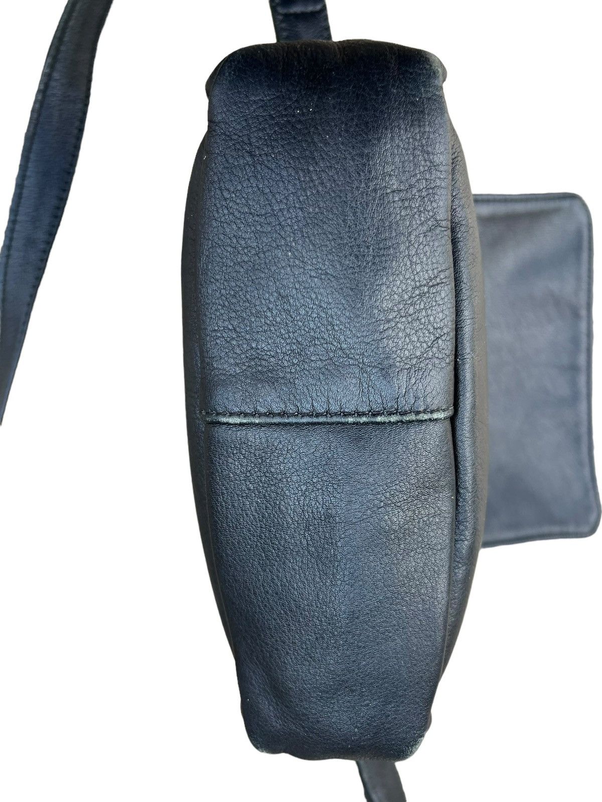 Leather Vintage AmeriBag Usa Patina Black Leather Bag Size ONE SIZE - 16 Thumbnail