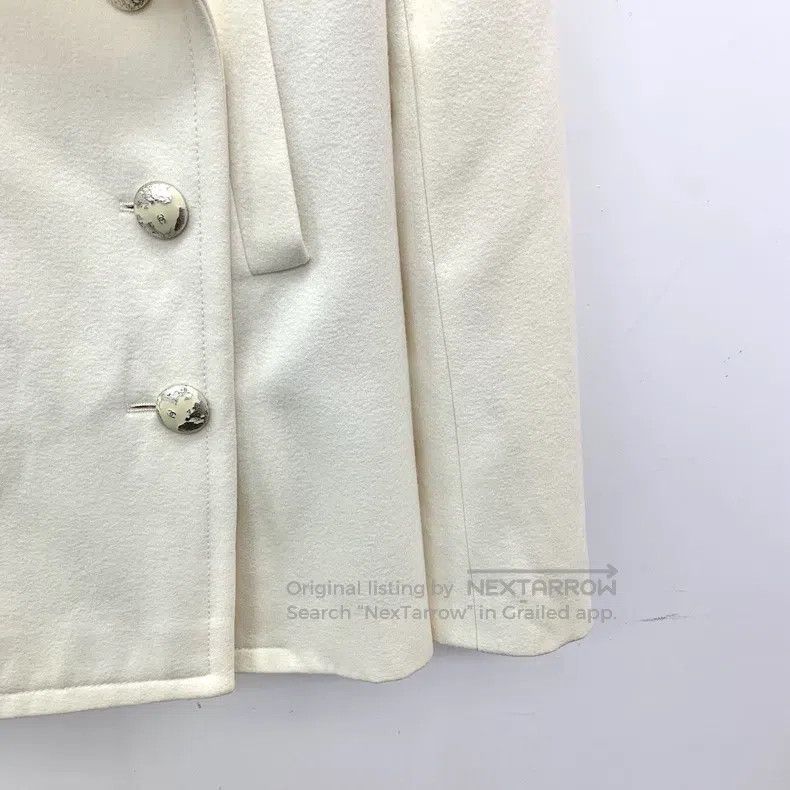 Chanel Chanel Earth Series Beige Wool Lapel Double-breasted Long- Size XXS / US 00 / IT 34 - 4 Thumbnail