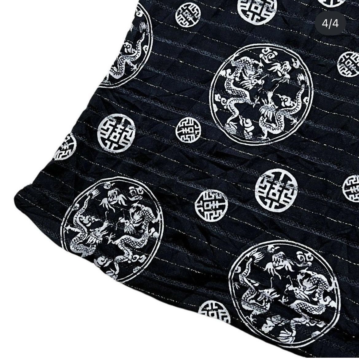 Japanese Brand Vintage dragon cheongsam tank top 🖤🐉 Size S / US 4 / IT 40 - 4 Thumbnail