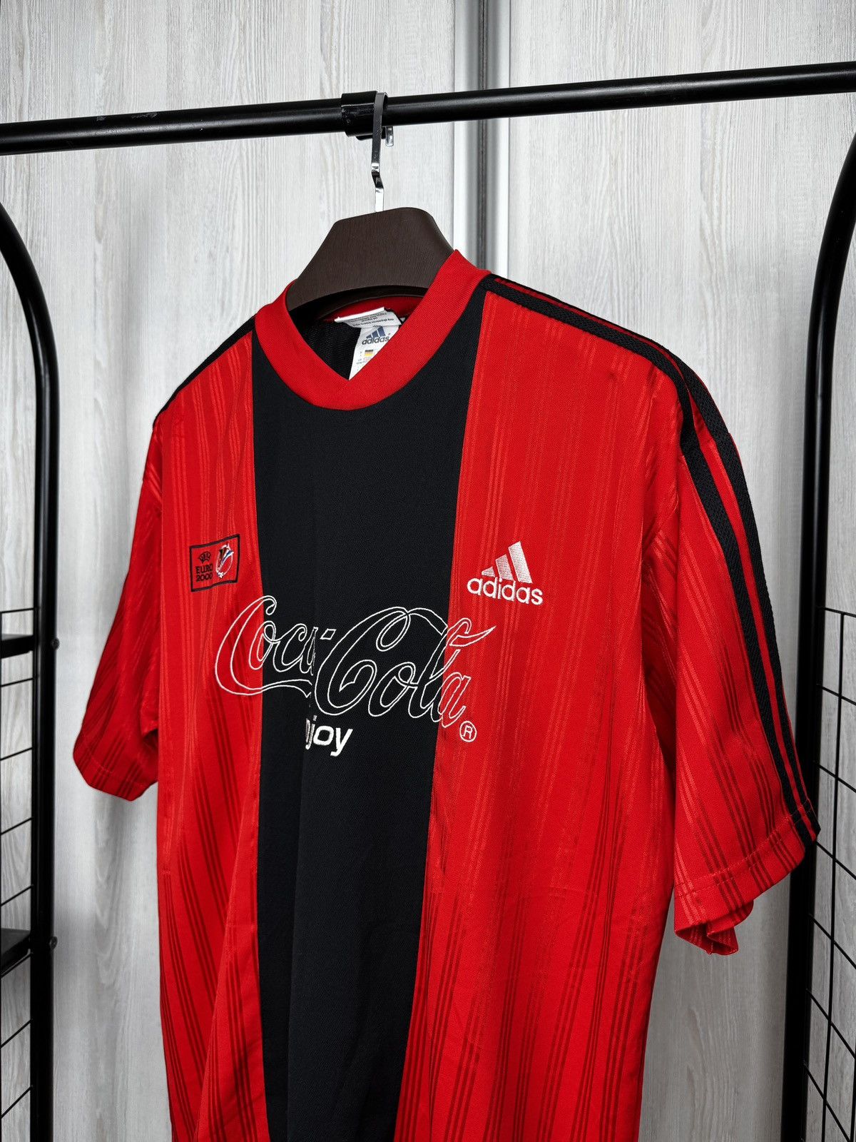 Adidas Adidas Coca-Cola UEFA EURO 2000 Soccer jersey football shirt Size US L / EU 52-54 / 3 - 4 Thumbnail