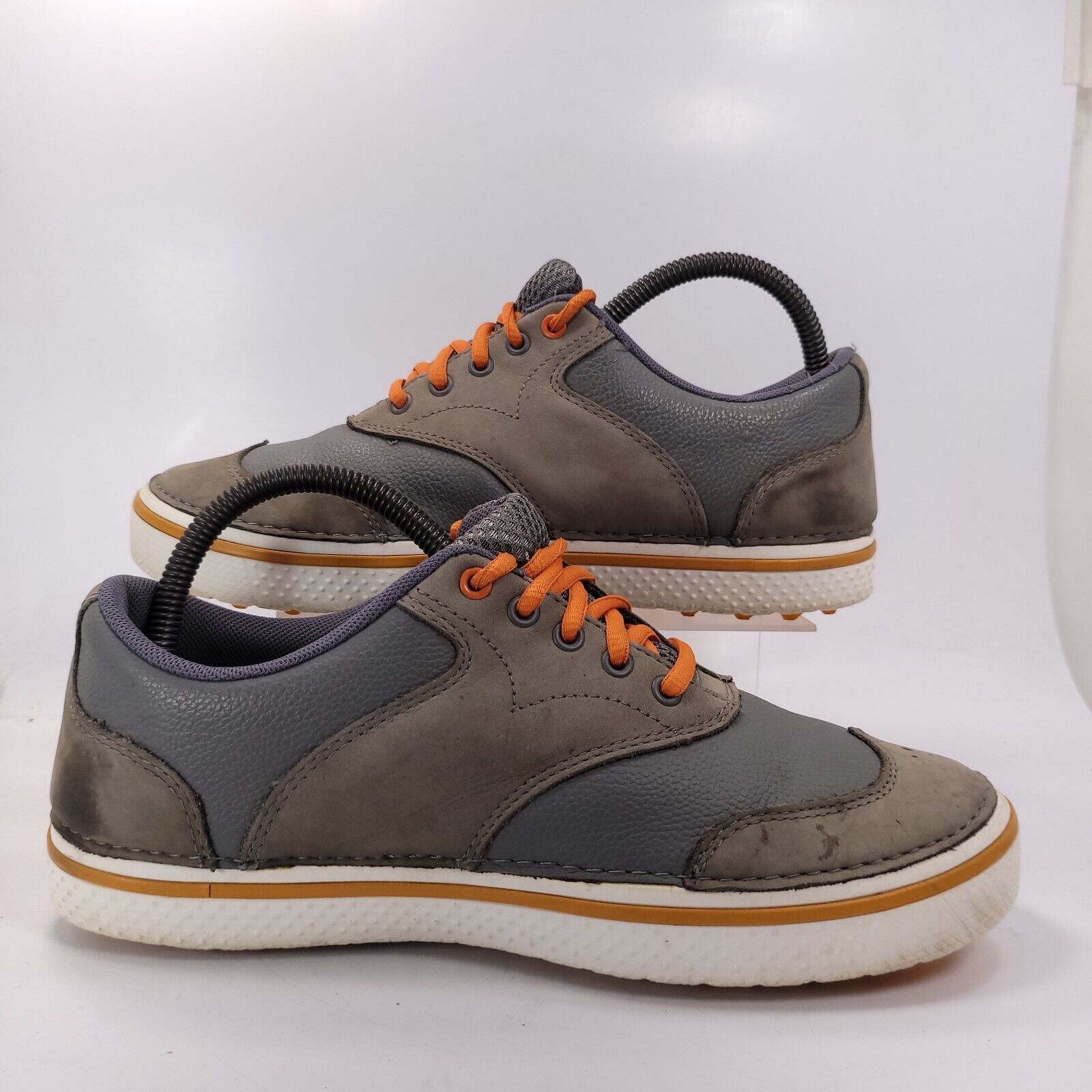 Crocs Crocs Athletic Leather Golf Shoe Mens Size 8 Gray Orange Size US 7 / EU 40 - 6 Thumbnail