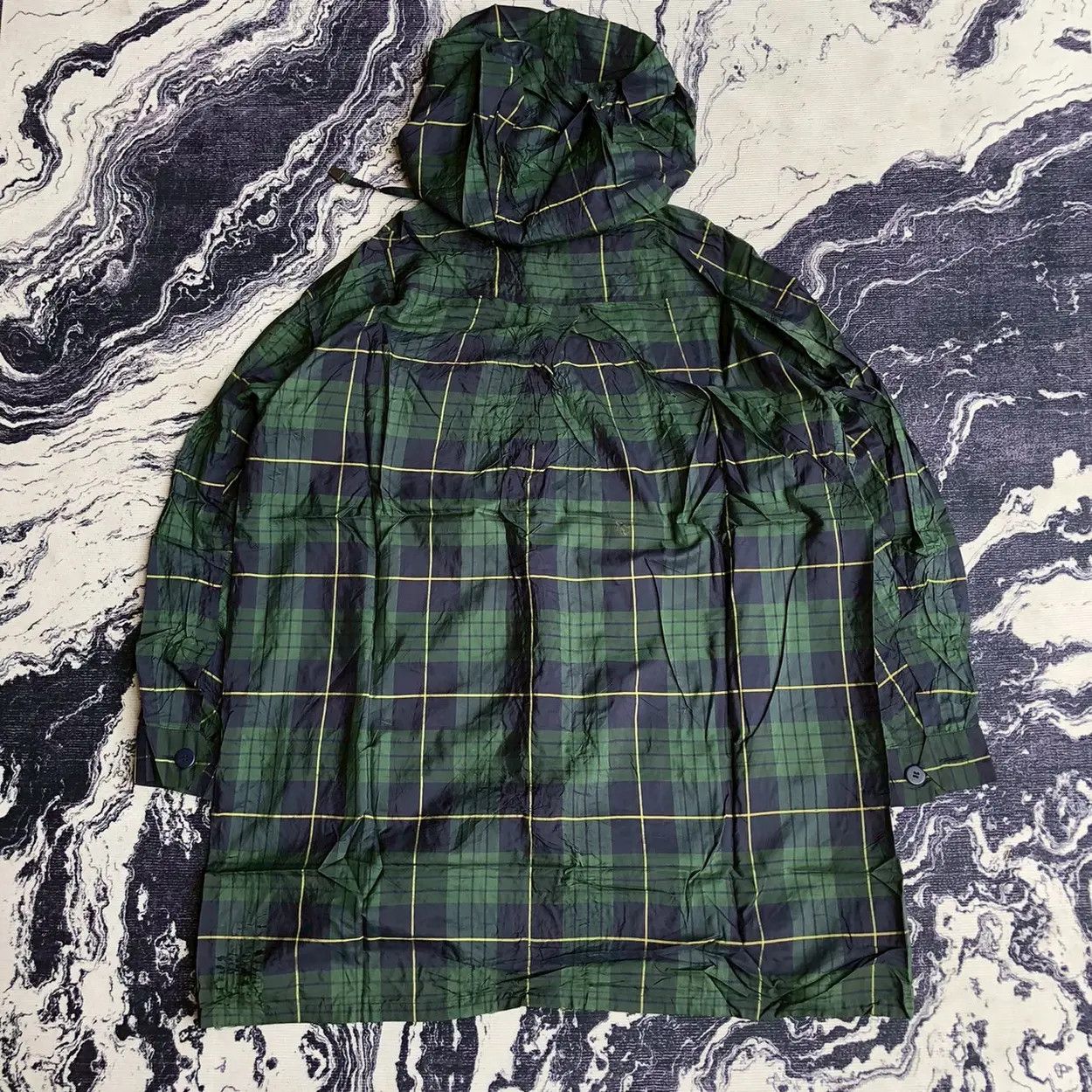 Issey Miyake Vintage ISSEY MIYAKE Hooded Check Coat — 2013 Runway Feel Size US M / EU 48-50 / 2 - 4 Thumbnail