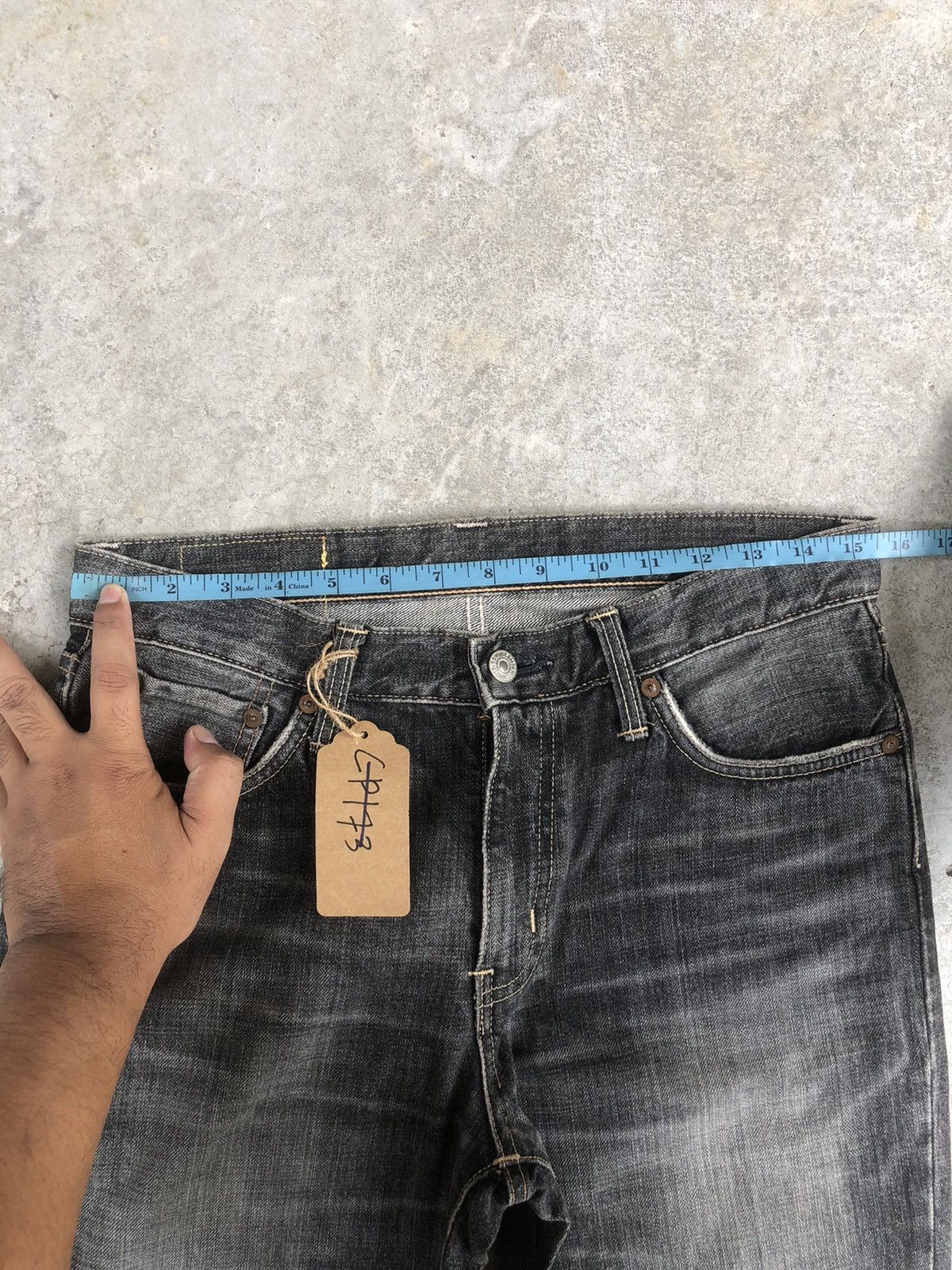 If Six Was Nine Japanese Edwin 800sx Flared Jeans Distressed Jeans Size US 31 - 17 Thumbnail