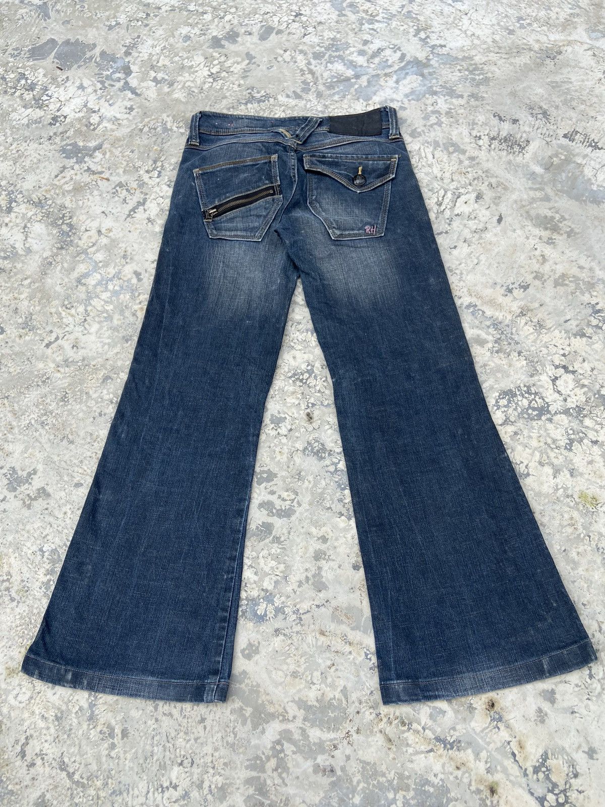 Japanese Brand Vintage Y2K rush hour denim pants flare Size 26" / US 2 / IT 38 - 2 Thumbnail