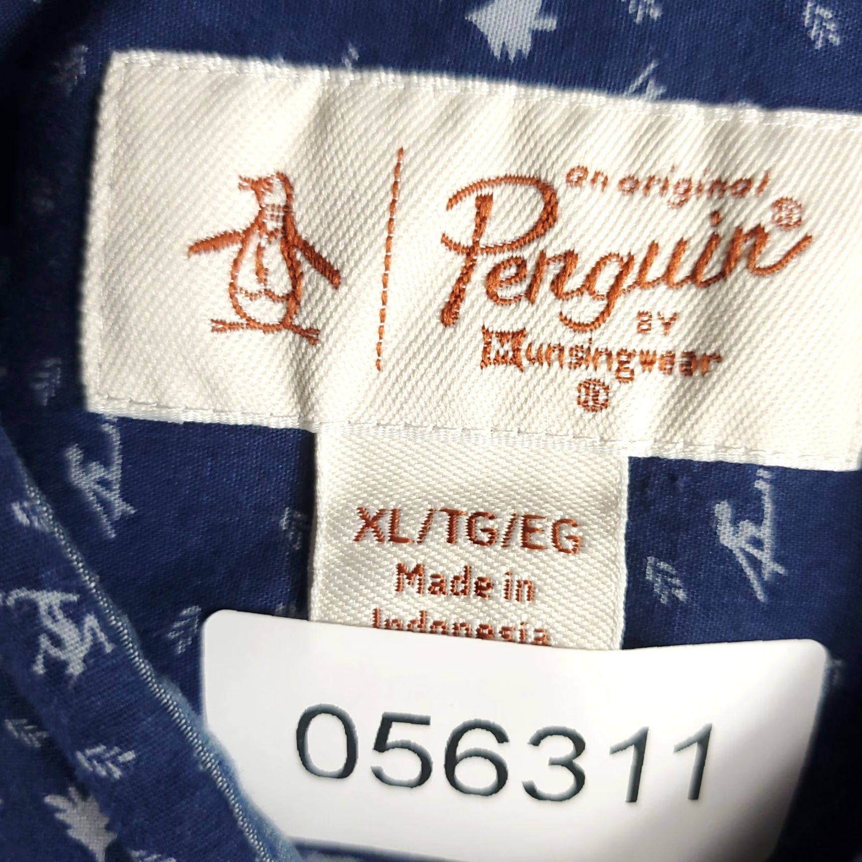 Original Penguin VINTAGE Original Penguin Men's Button-Up Shirt XL Blue Skiing Print Casual Short Sleeve Cotton Size US XL / EU 56 / 4 - 7 Thumbnail