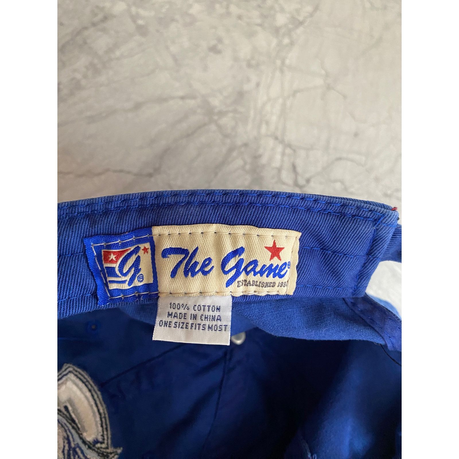 The Game Creighton Blue Jays Faded Blue Strapback Hat Size ONE SIZE - 8 Thumbnail