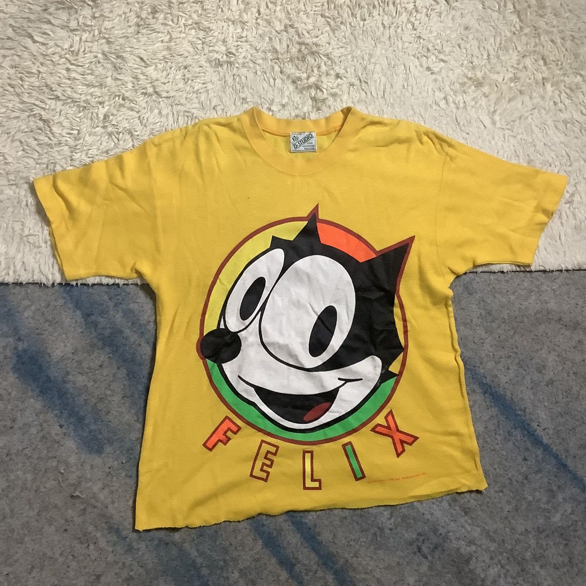 Cartoon Network × Felix × Vintage Felix The Cat Vintage Distressed Tee 1988 Size US M / EU 48-50 / 2 - 1 Thumbnail