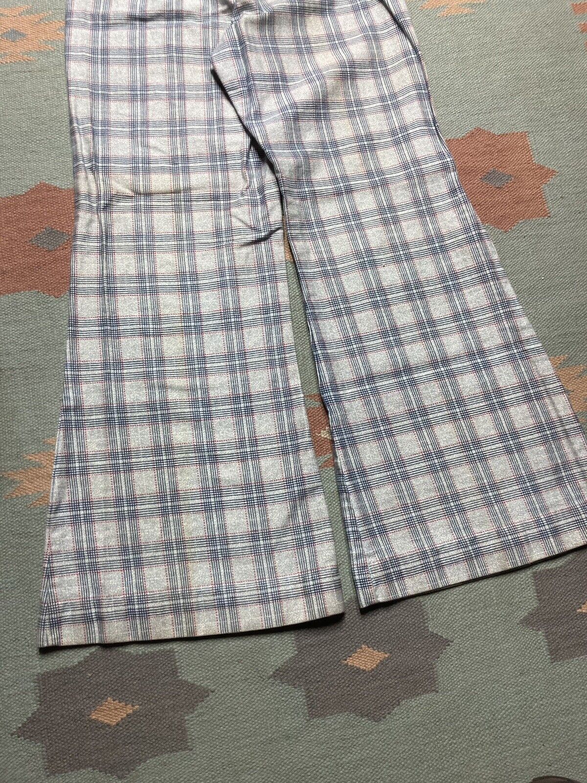 Vintage VTG 70s elephant bell bottoms flare pants disco hippie 28x30 Size US 28 / EU 44 - 8 Thumbnail