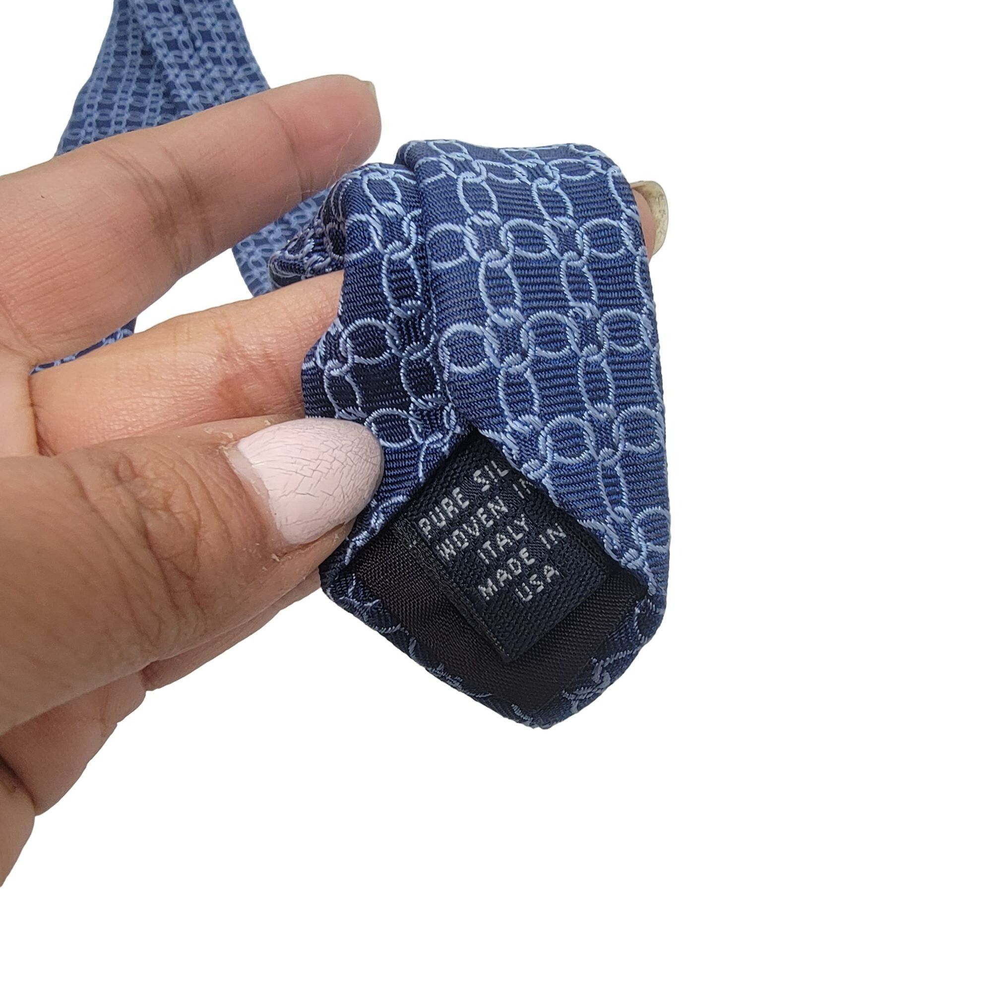 Brooks Brothers ⭐Brooks Brothers Vintage 346 Men’s Blue Circle Pure Silk Nec Size ONE SIZE - 2 Thumbnail