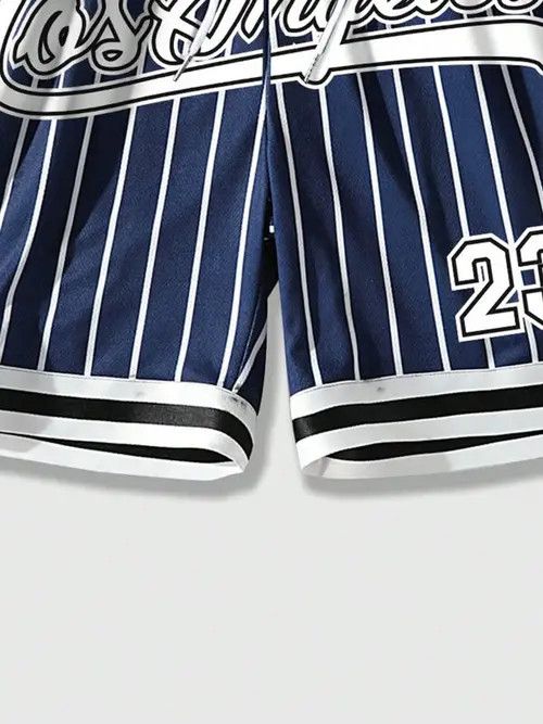 Jean Stripe basketball Graphic shorts DRIP Size US 34 / EU 50 - 4 Thumbnail