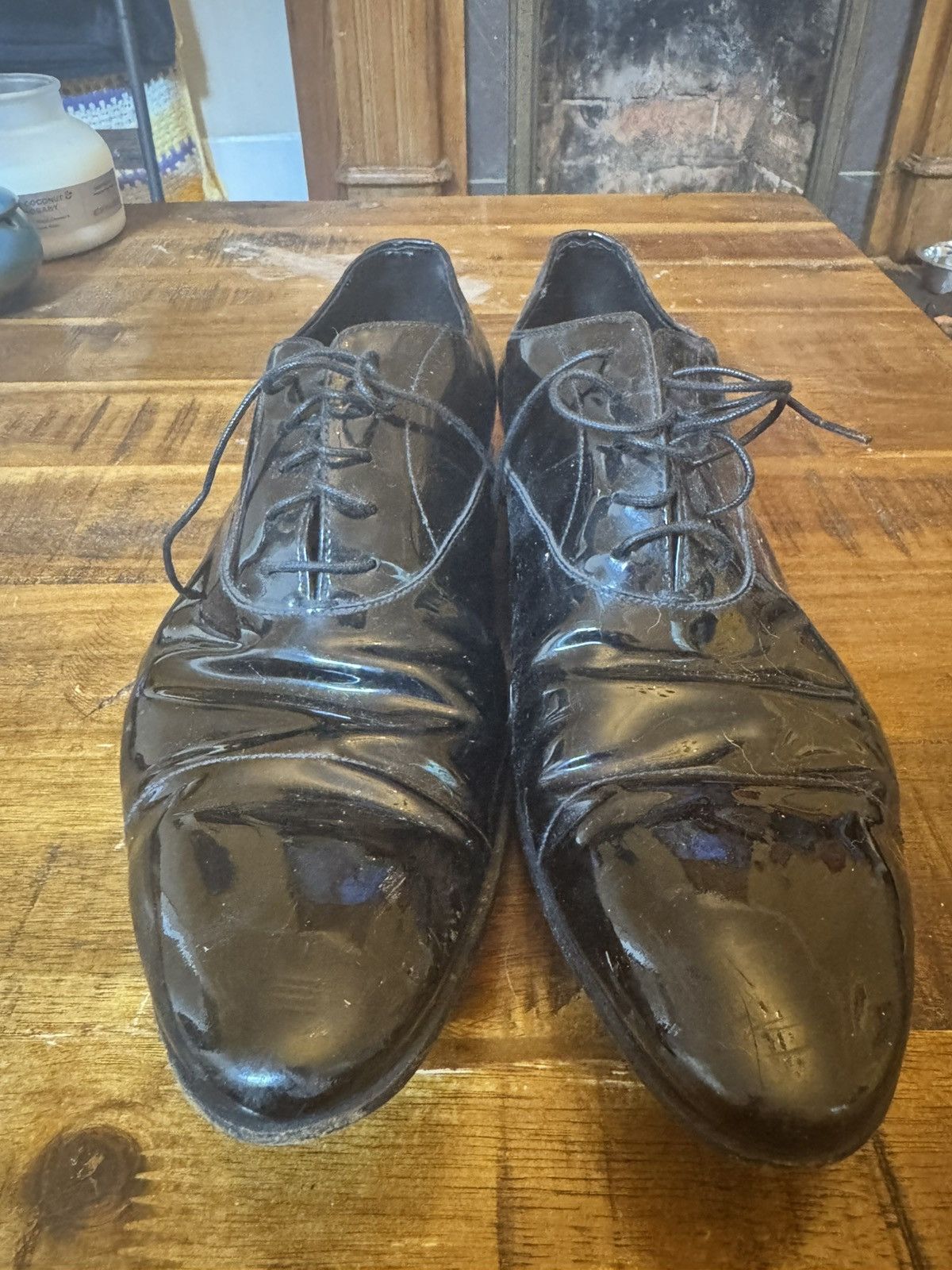 Prada Prada Patent Leather Lace Up Dress Shoes Size US 9 / EU 42 - 2 Thumbnail